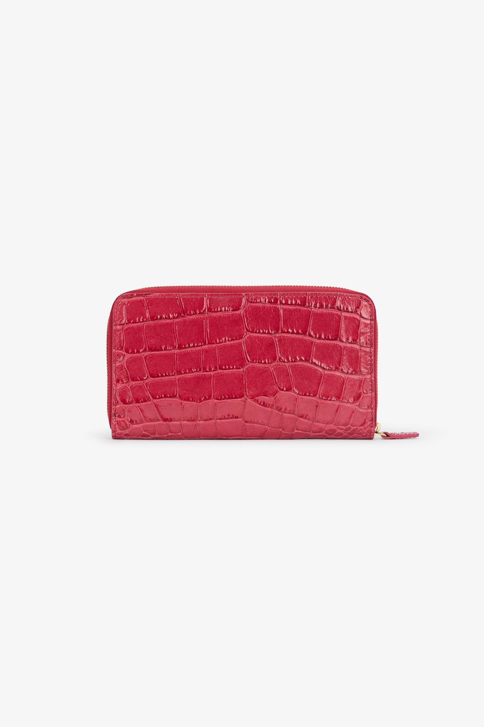 Roberto Cavalli Crocodile Effect Zip-around Wallet