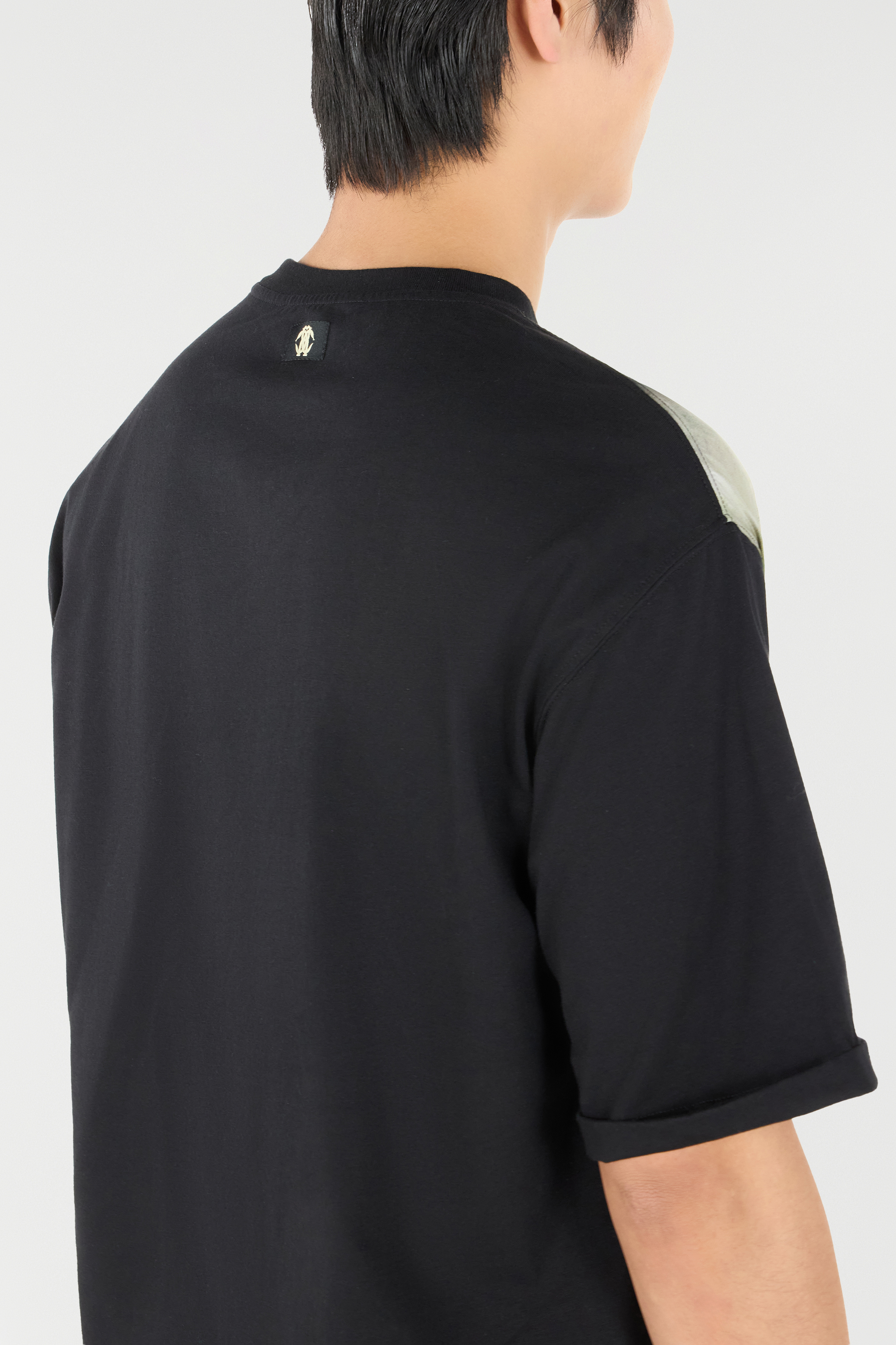 Roberto Cavalli Rose-print T-shirt In Black/white
