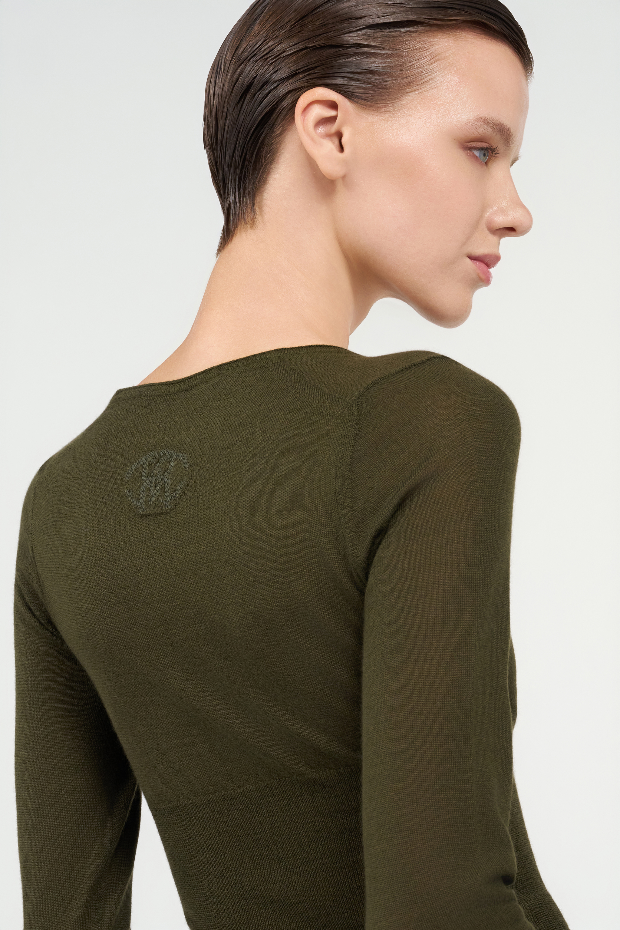 Green Long Sleeve Knit Top
