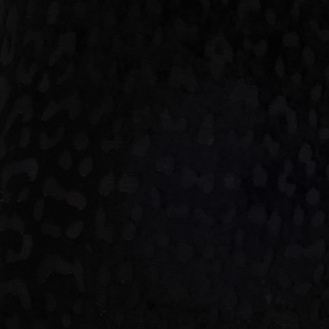 Roberto Cavalli Asymmetrical Black Dress With Jaguar Skin Pattern In Black