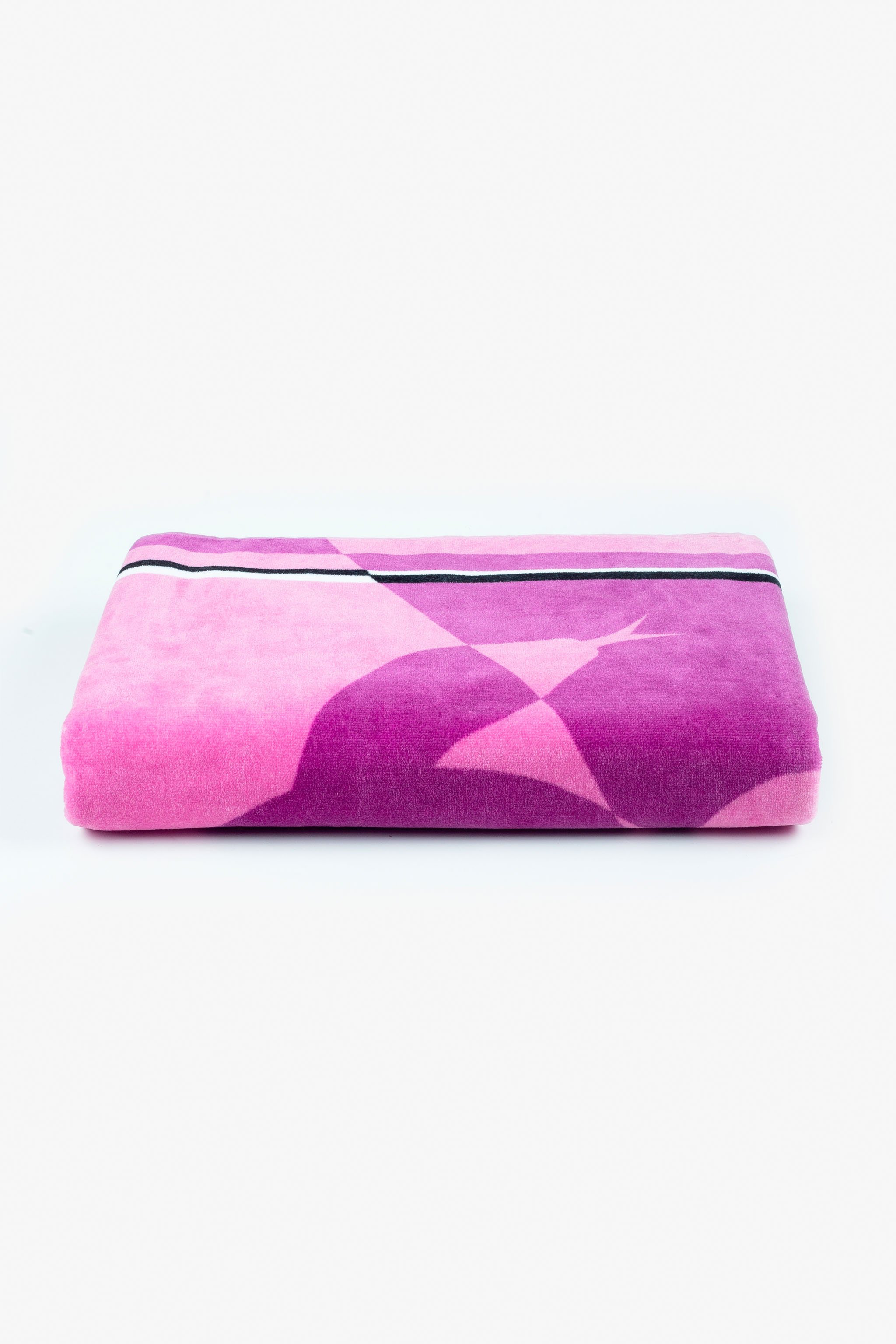Roberto Cavalli Mirror Snake Print Beach Towel In Purple