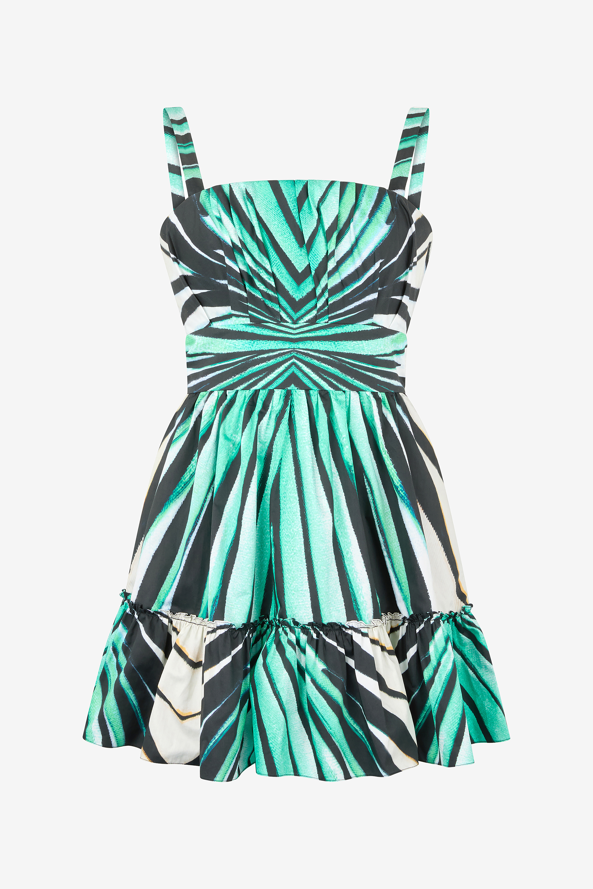 Roberto Cavalli Women's Light/Blue Ray Of Sea Print Dress Mini - Dresses