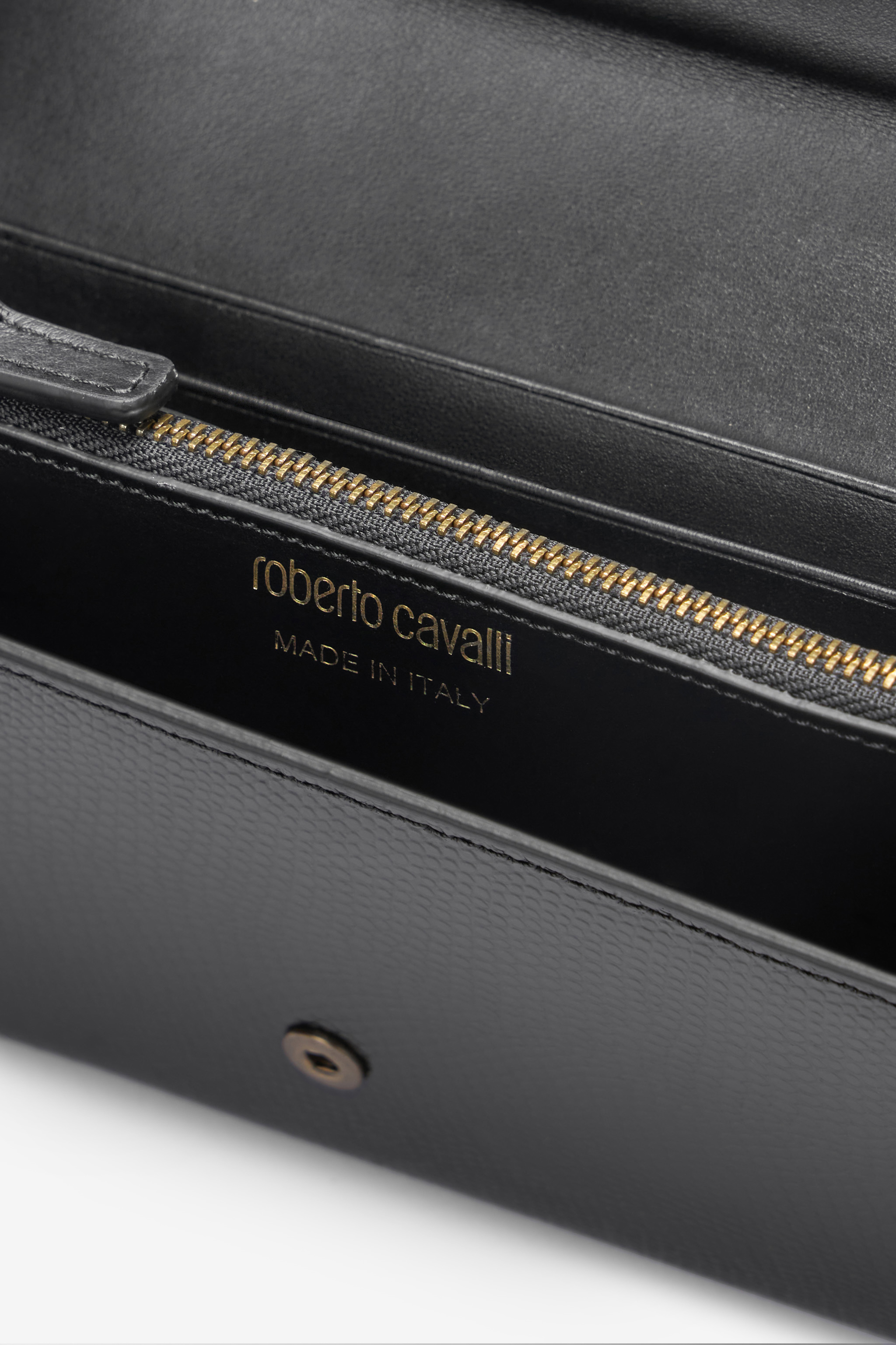 ROBERTO CAVALLI GELDBÖRSE MIT KLAPPE UND MONOGRAMM RC