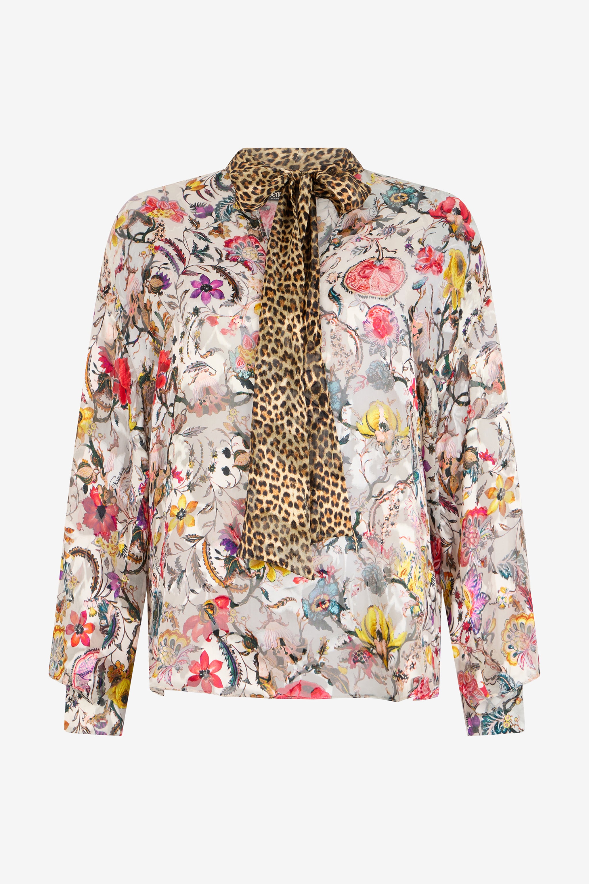 Roberto Cavalli Blouse with Florentine Flowers Print