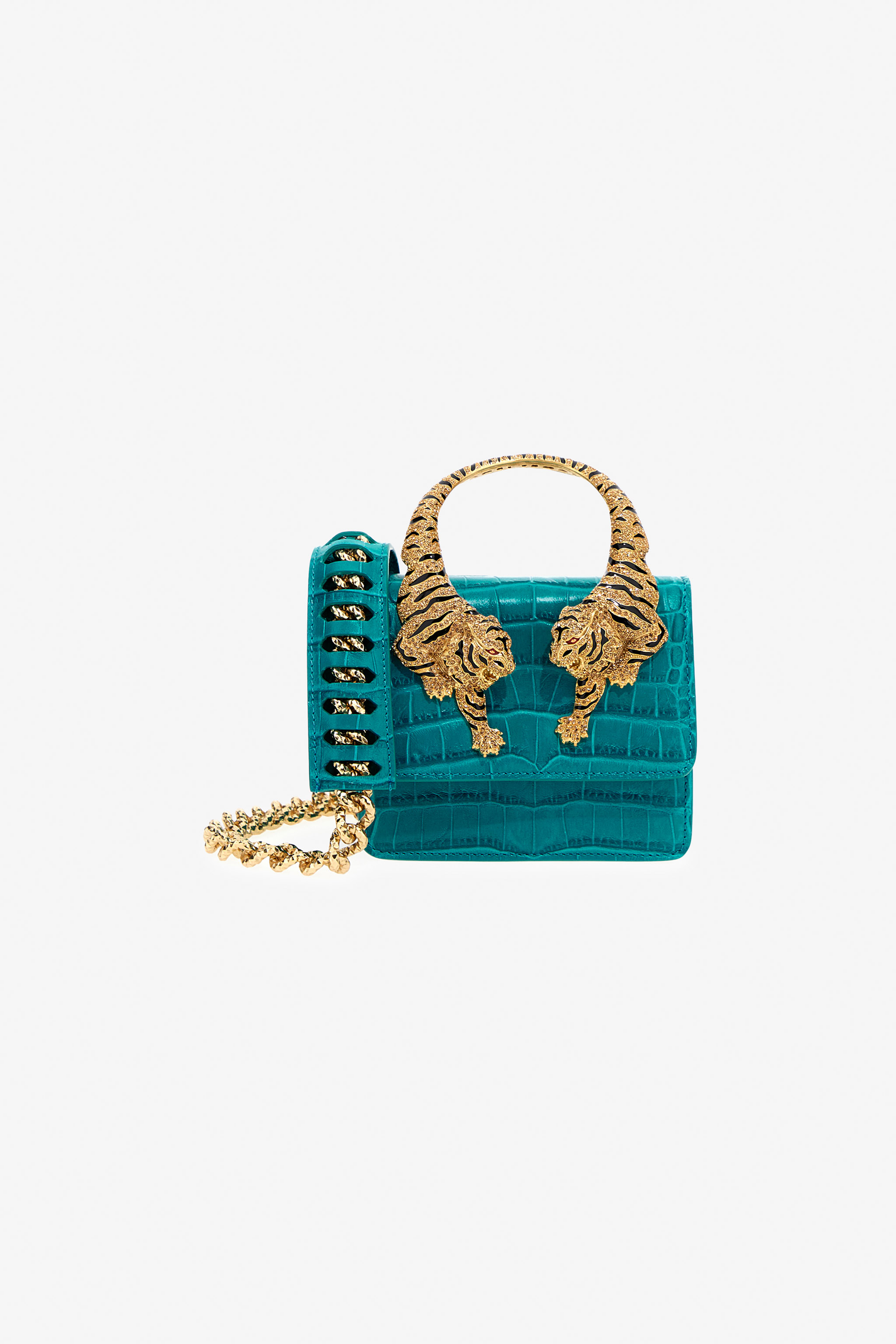Roberto Cavalli Women's Light/Blue Small Roar Bag - Bags