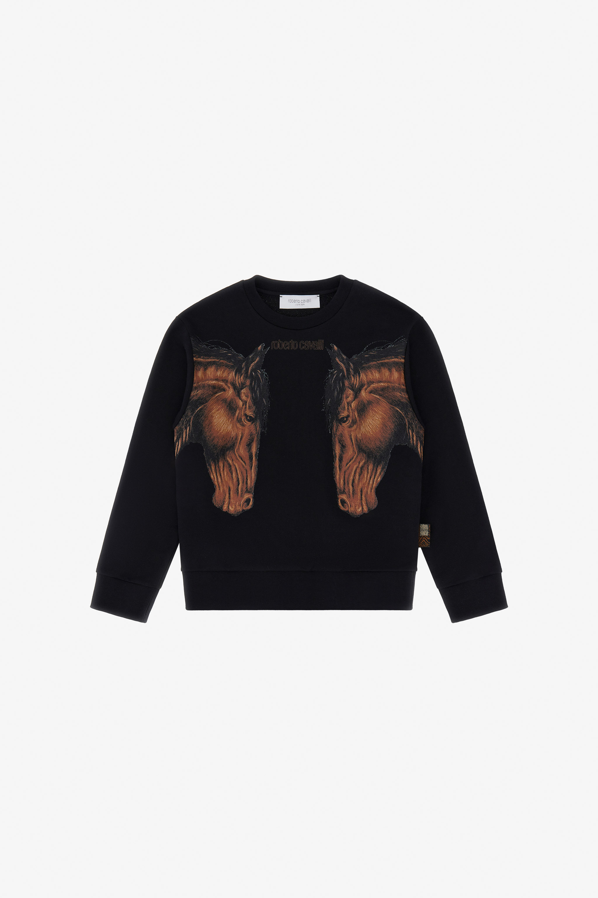 Roberto Cavalli Boys Black Majestic Horse Sweatshirt - Ready To Wear