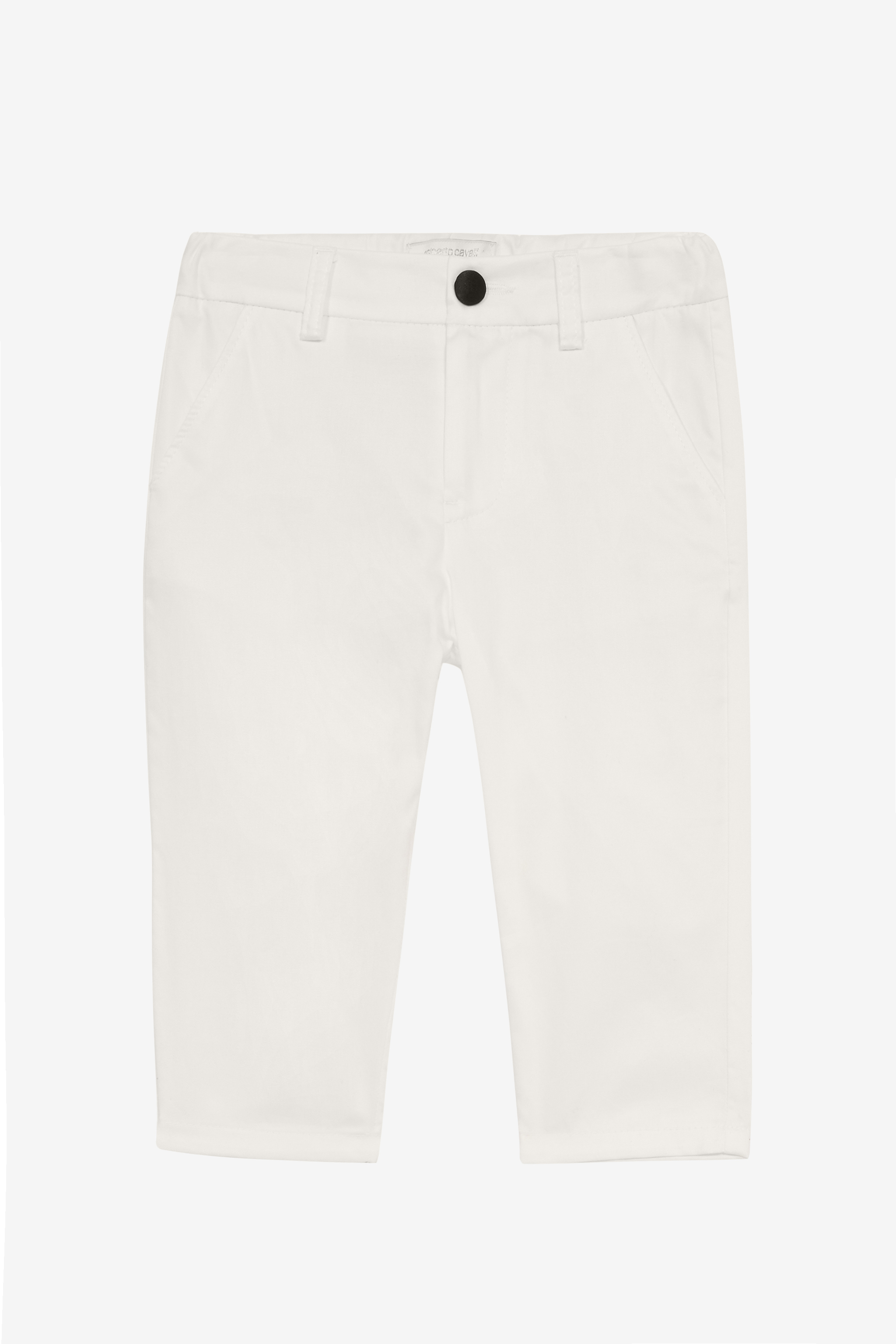 Roberto Cavalli Boys White Pants With Rc Monogram - Baby (6M-3Y)