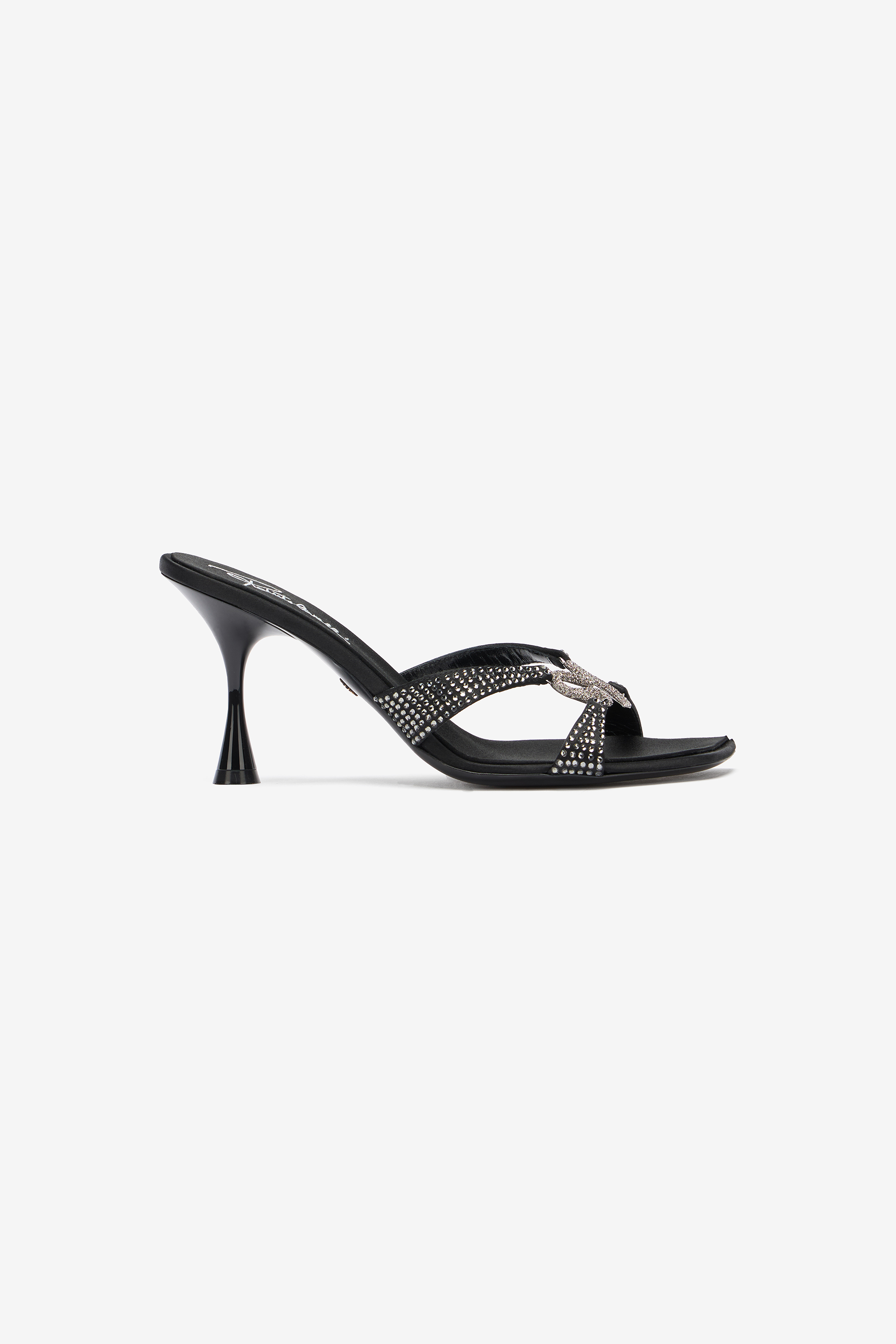 ROBERTO CAVALLI SANDALEN MIT STRASS UND SCHMUCKSCHLANGE