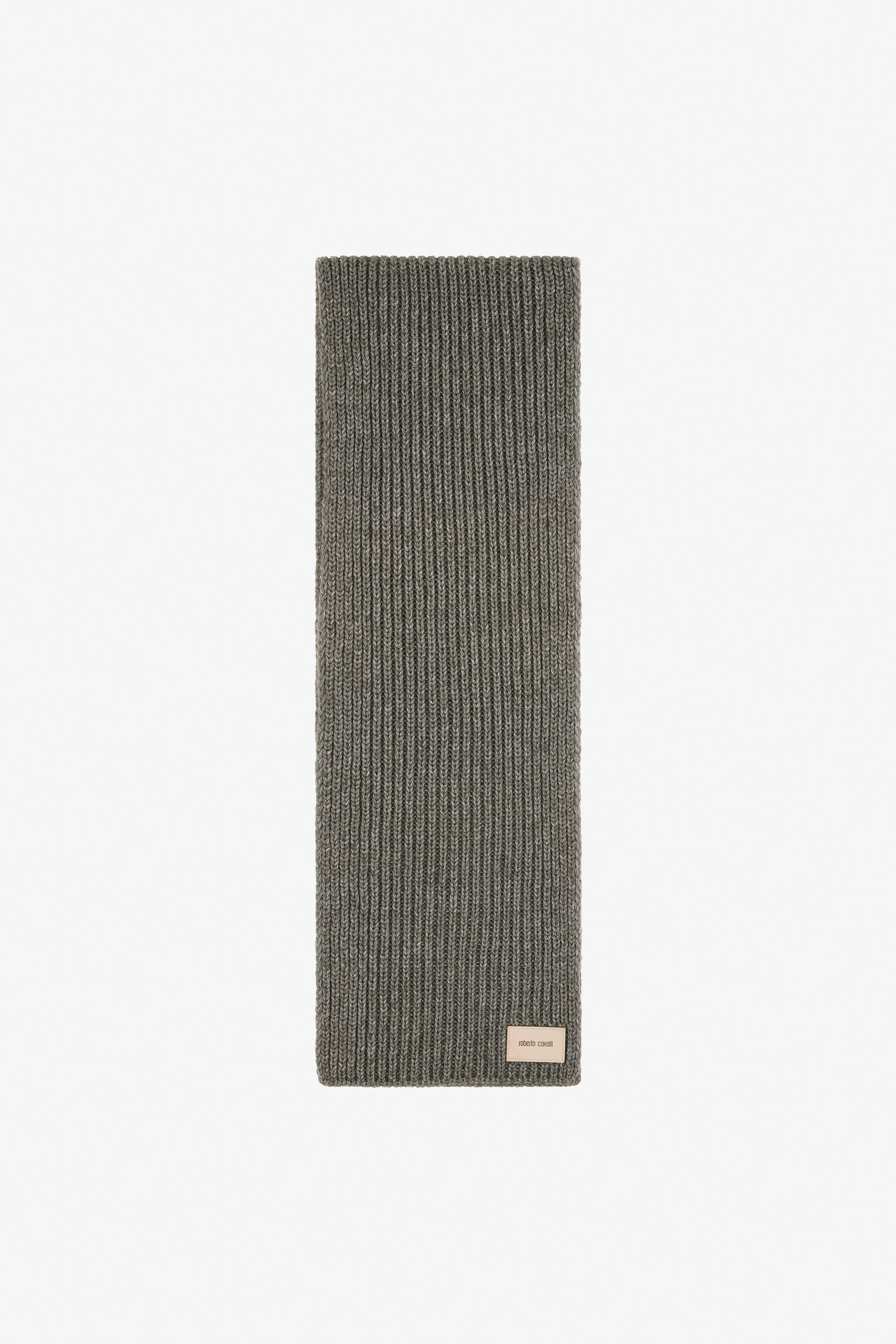 ROBERTO CAVALLI MOHAIR BLEND SCARF WITH BRANDED TAG