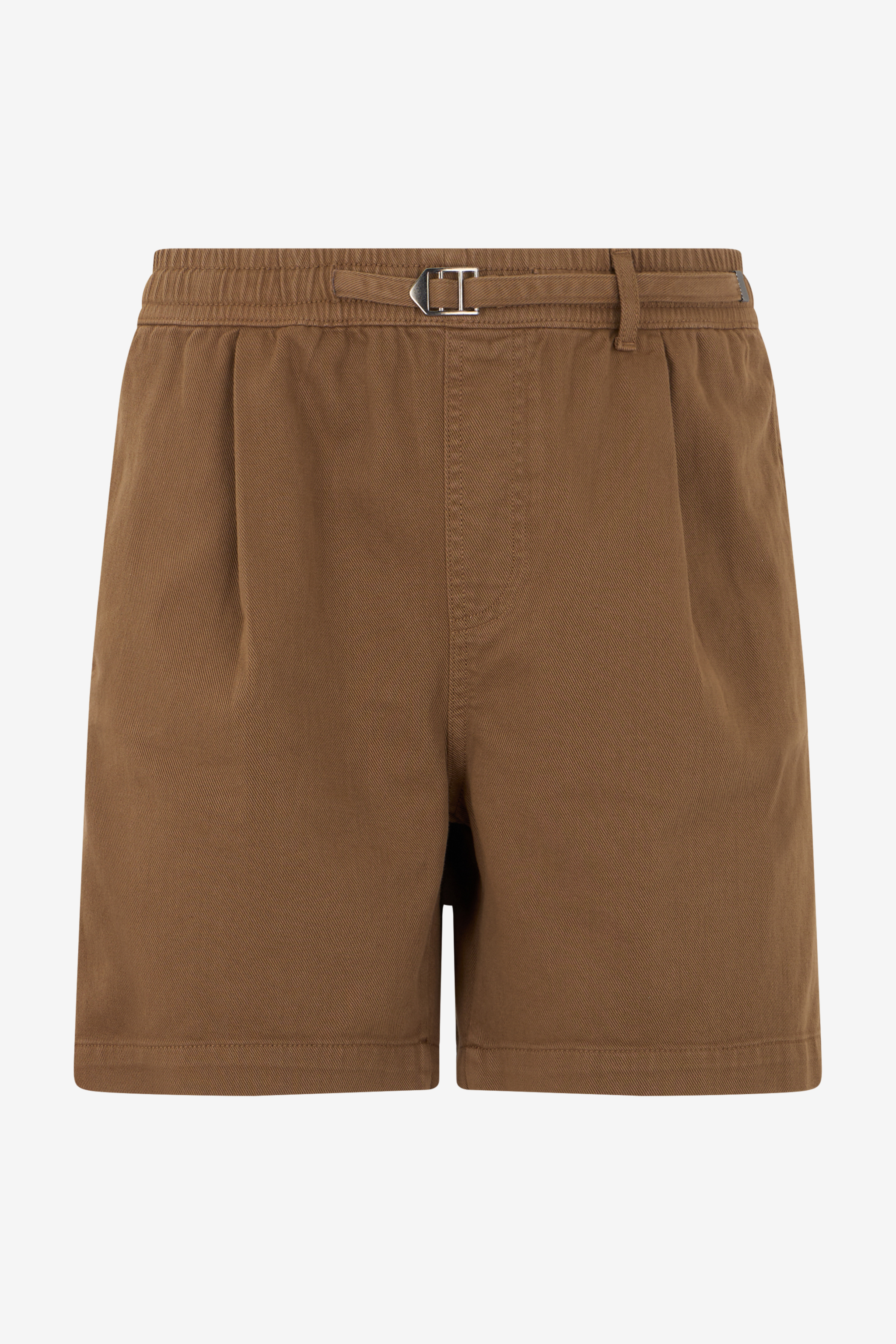 Roberto Cavalli Men's Brown/Green Belted Cotton Shorts - Ready To Wear Military