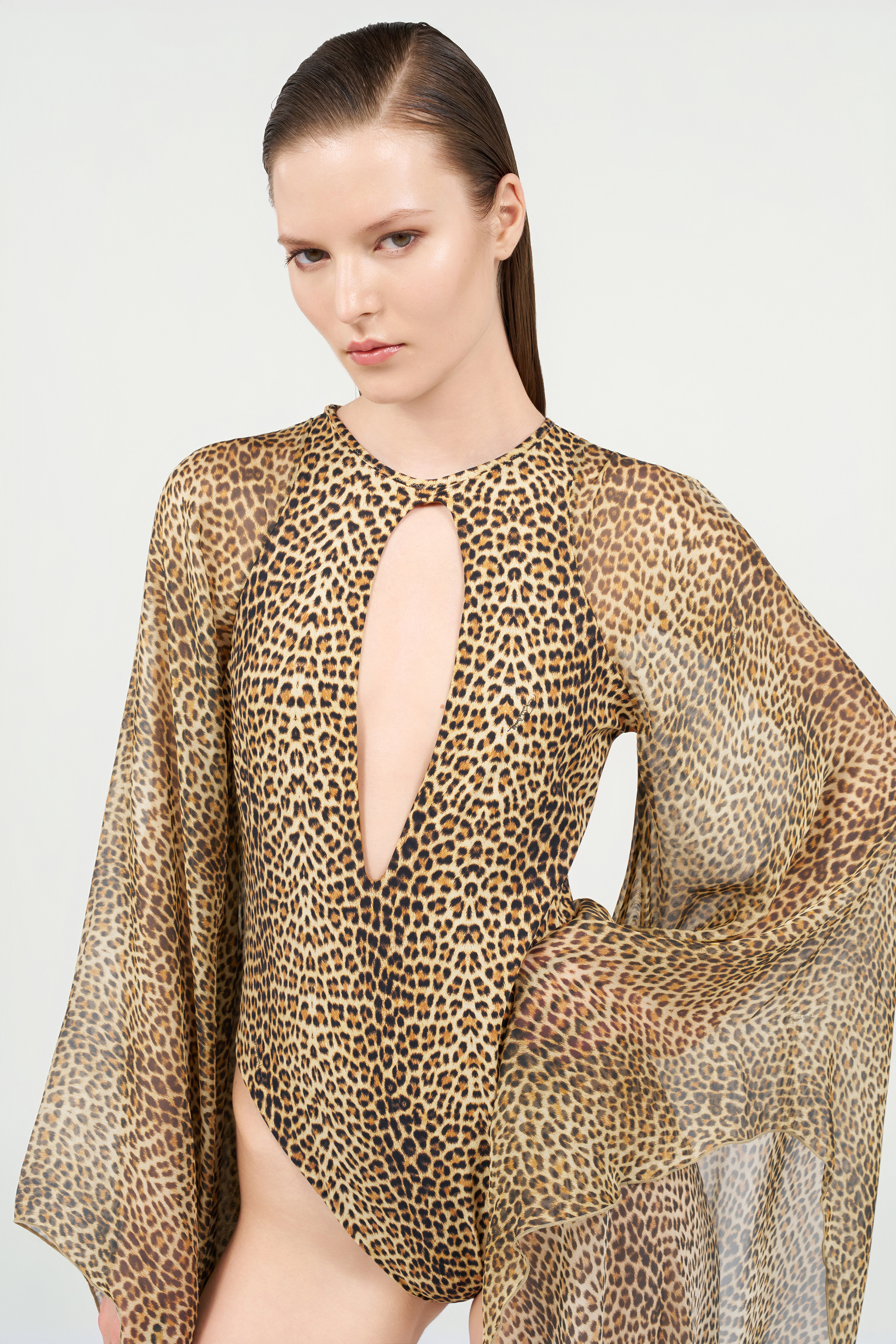 Roberto Cavalli Baby Jaguar Print One-piece Swimsuit In Multi