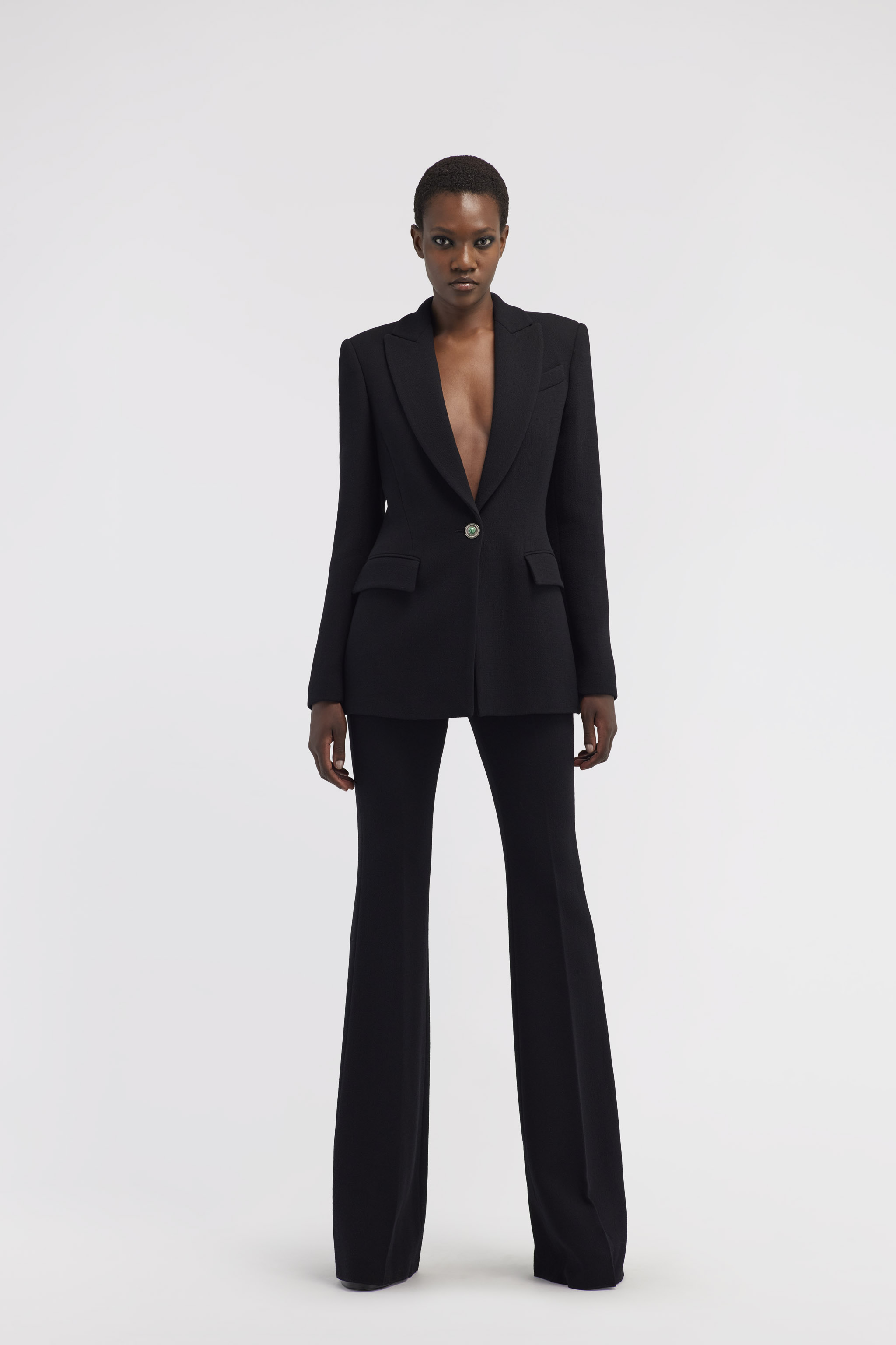 ROBERTO CAVALLI SINGLE-BREASTED WOOL BLAZER