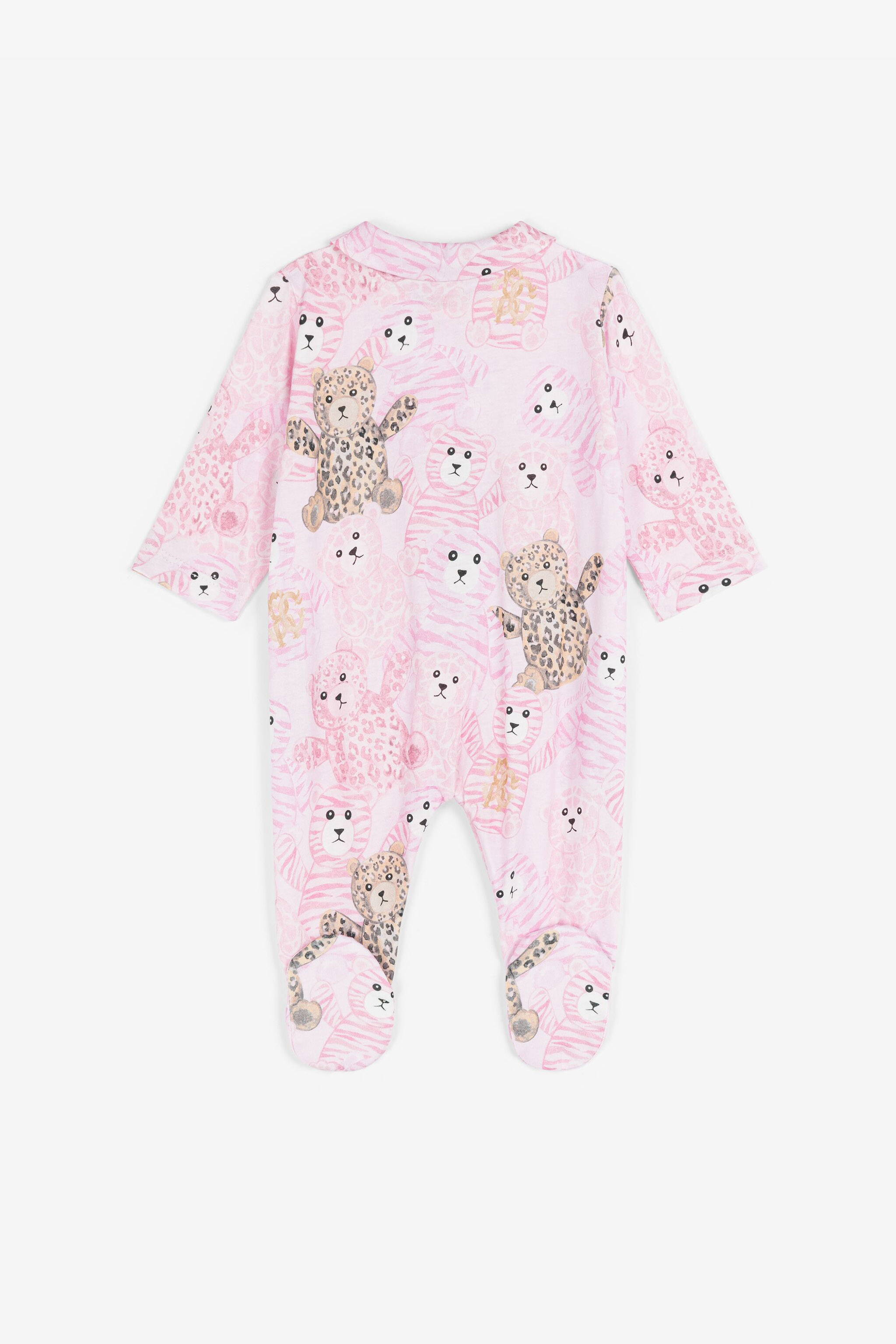 ROBERTO CAVALLI SET AUS STRAMPLER UND MÜTZE MIT PRINT