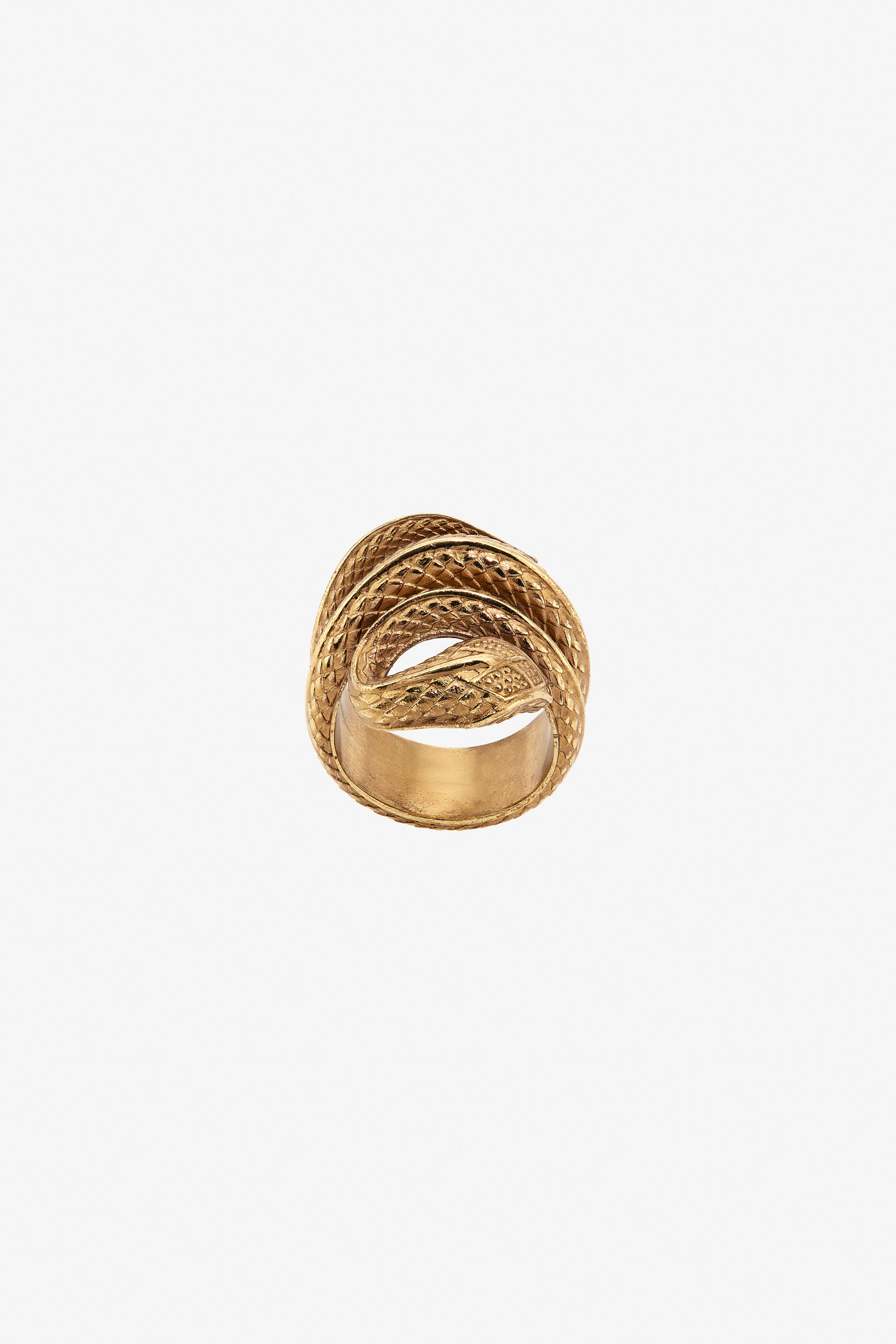 Roberto Cavalli Women's Gold Snake Ring - Fashion Jewelry