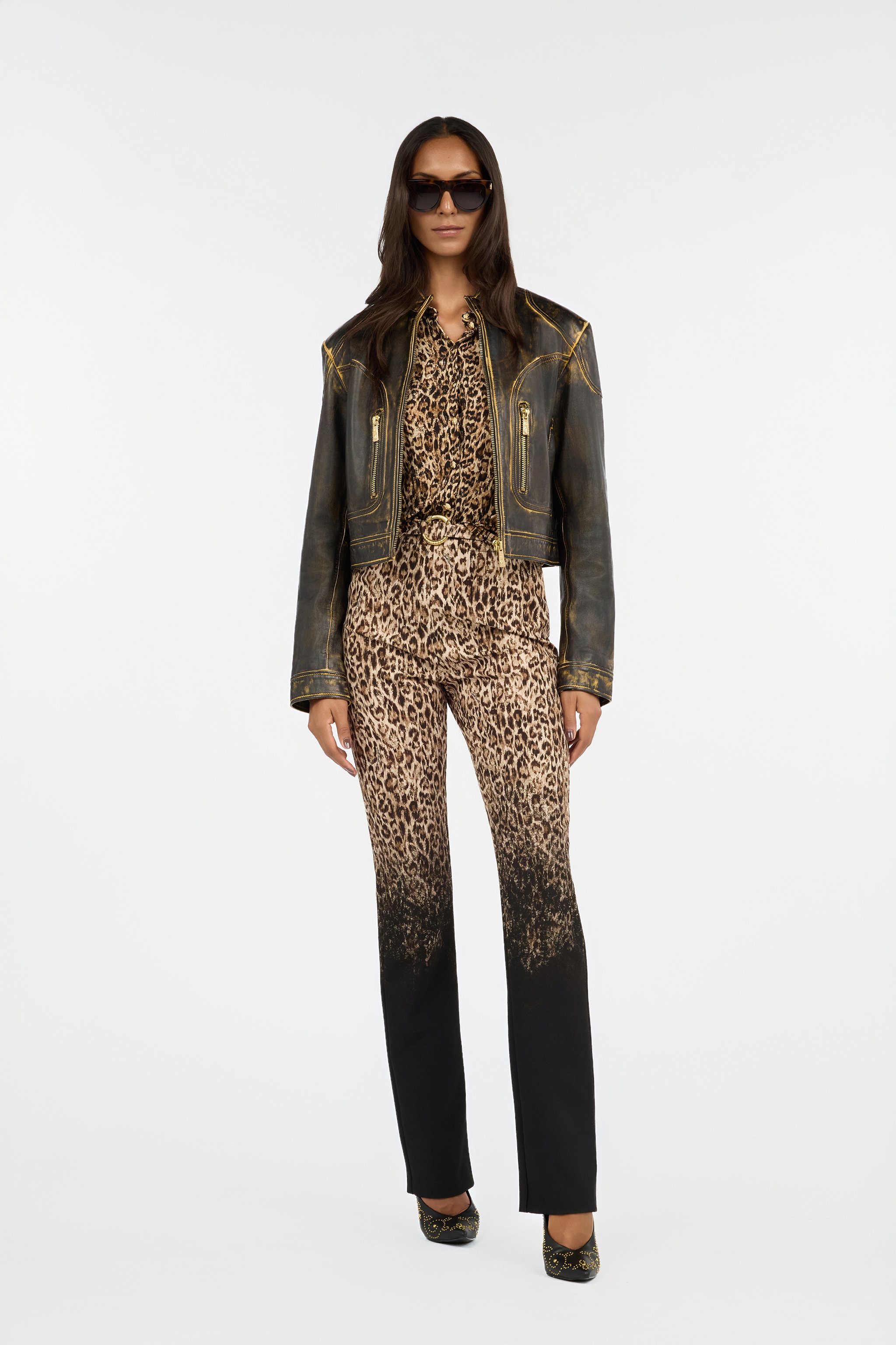 Leopard Print Trousers