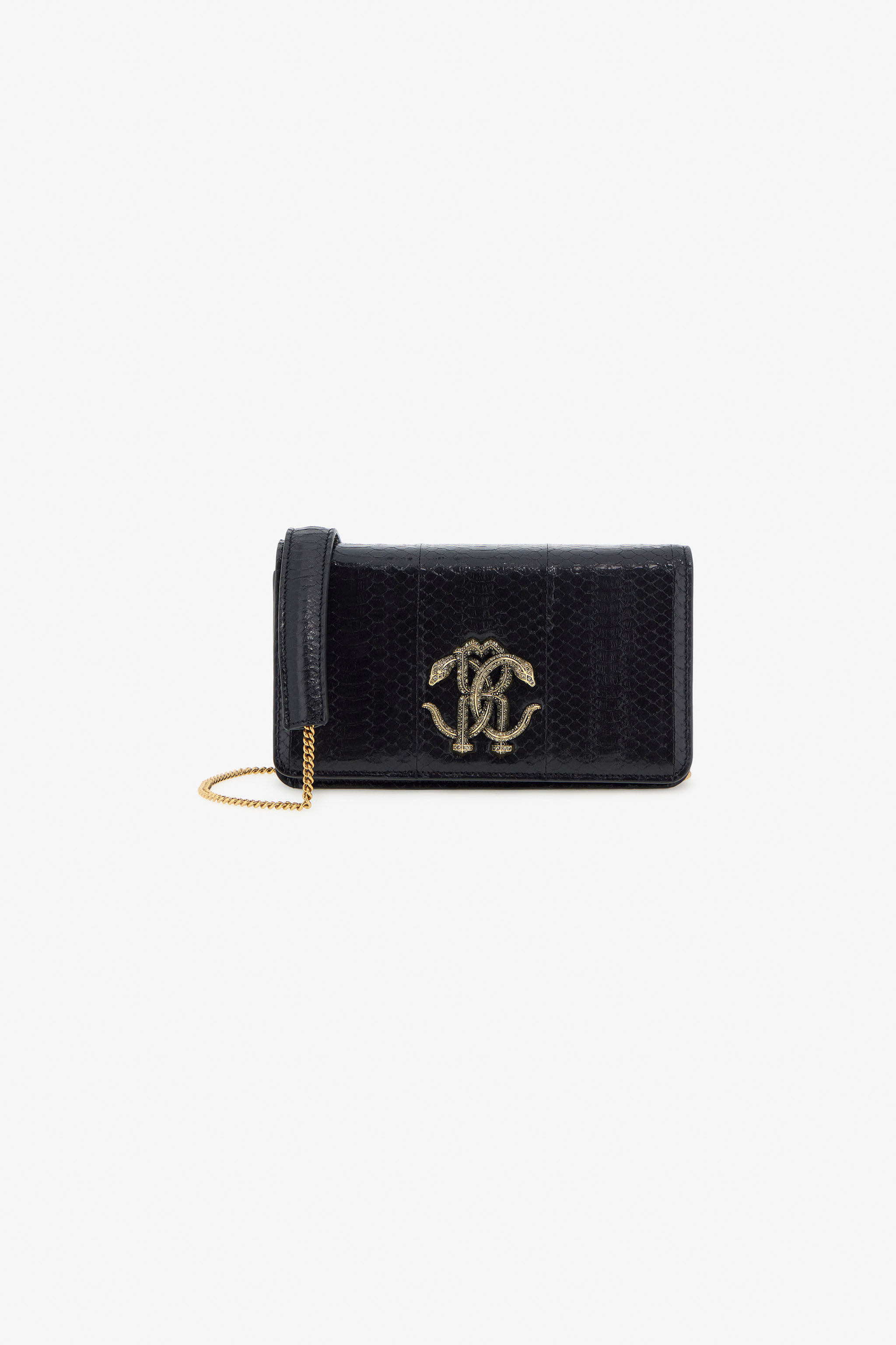Roberto Cavalli Women's Black Rc Logo Bag
