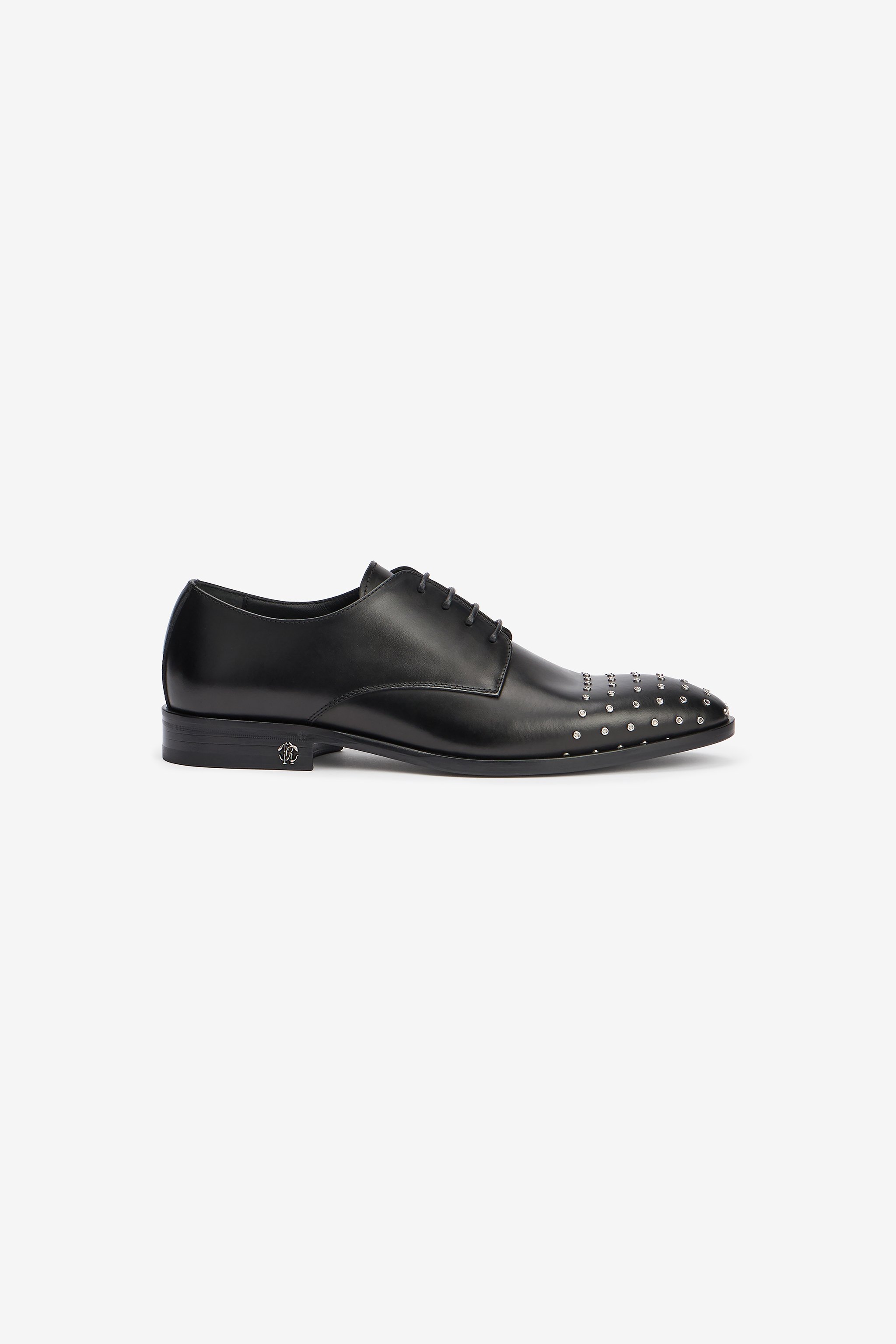 Derby Shoes with Studded Toe Cap