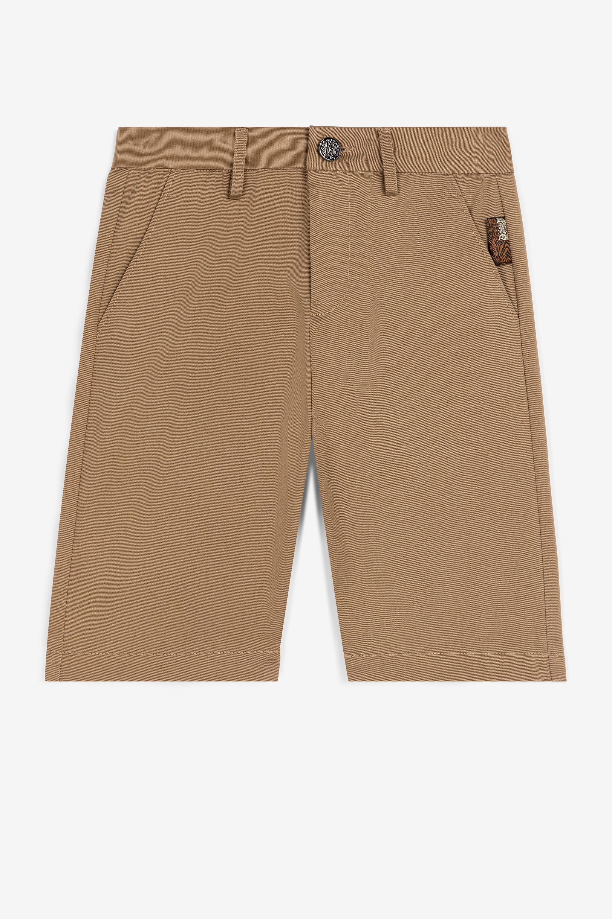 Roberto Cavalli Marrone/Chiaro Shorts Con Logo - Male Abbigliamento