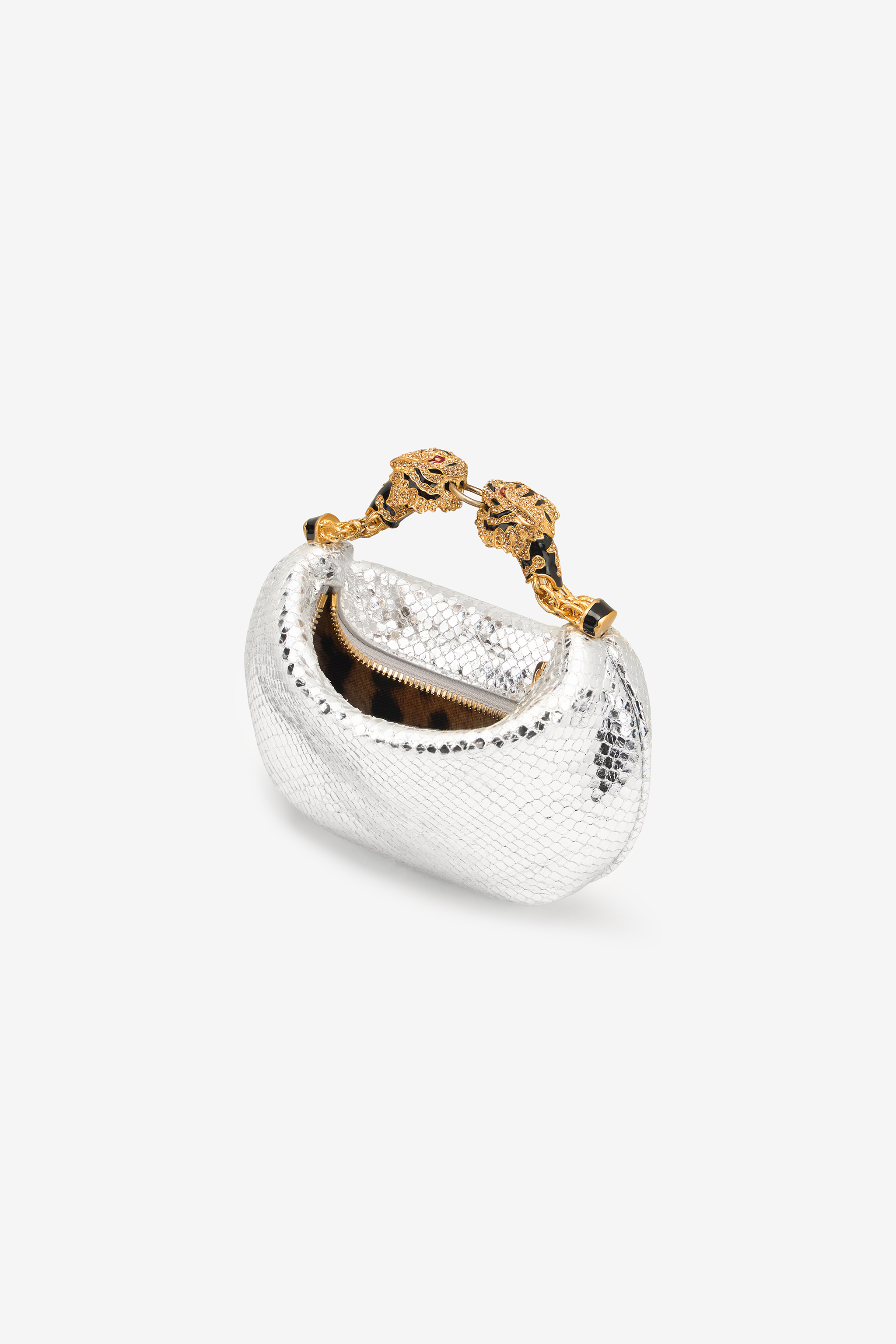 ROBERTO CAVALLI MINI HOBO ROAR BAG MIT SCHLANGENPRINT 