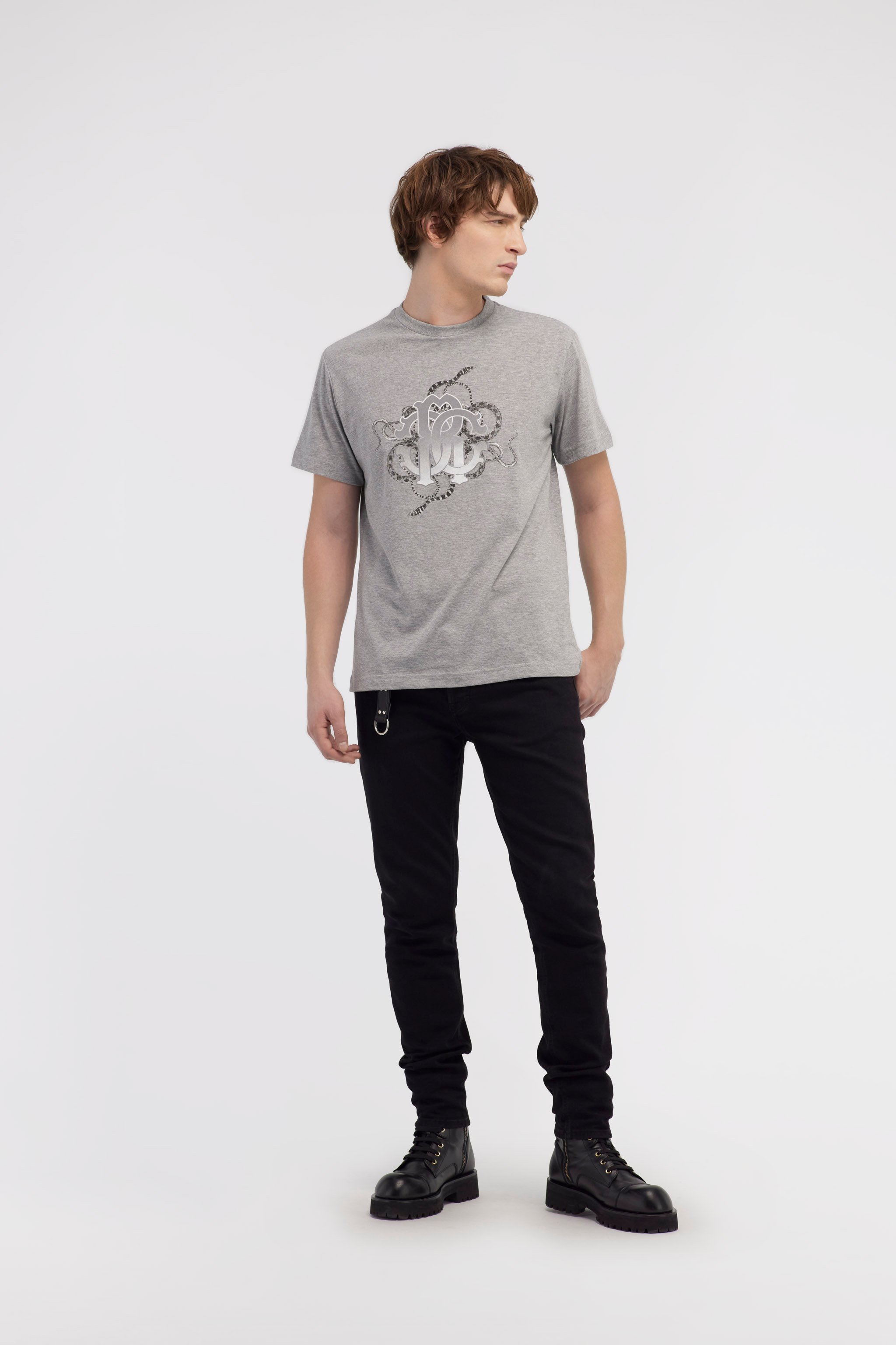 T-shirt with Snake print