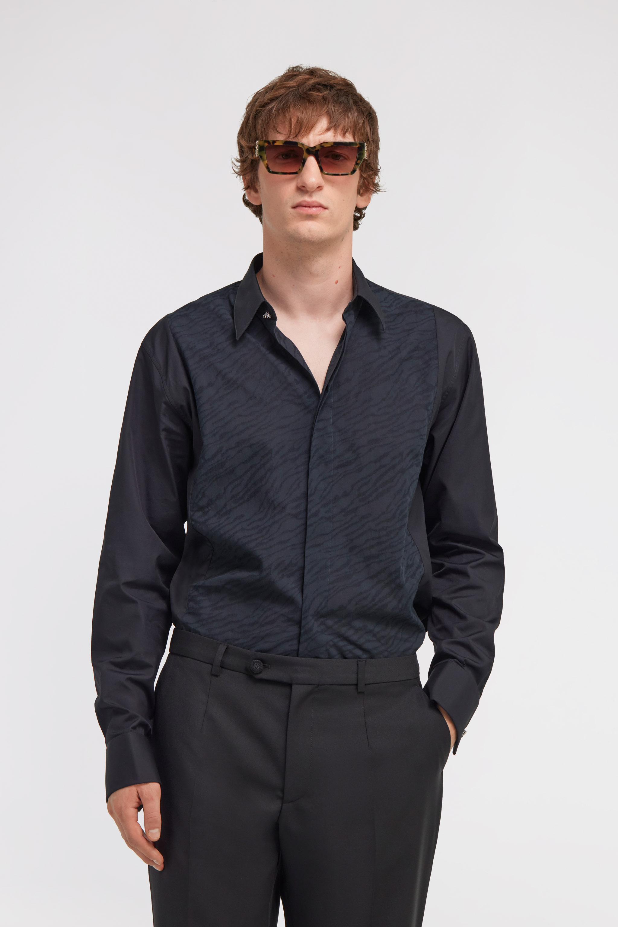 Roberto Cavalli Tailored Shirt In Black