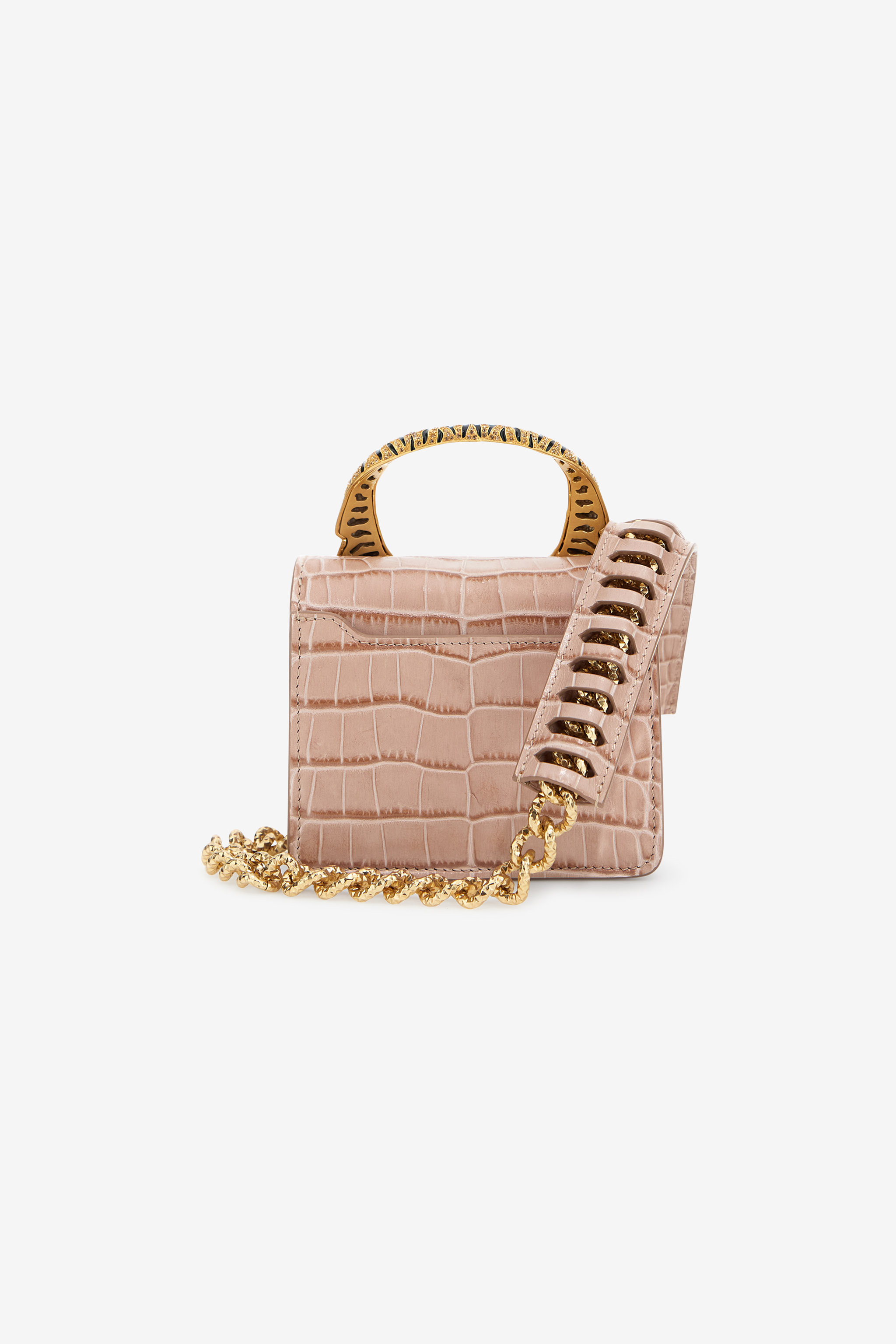 Roberto Cavalli Small Roar Bag In Pink