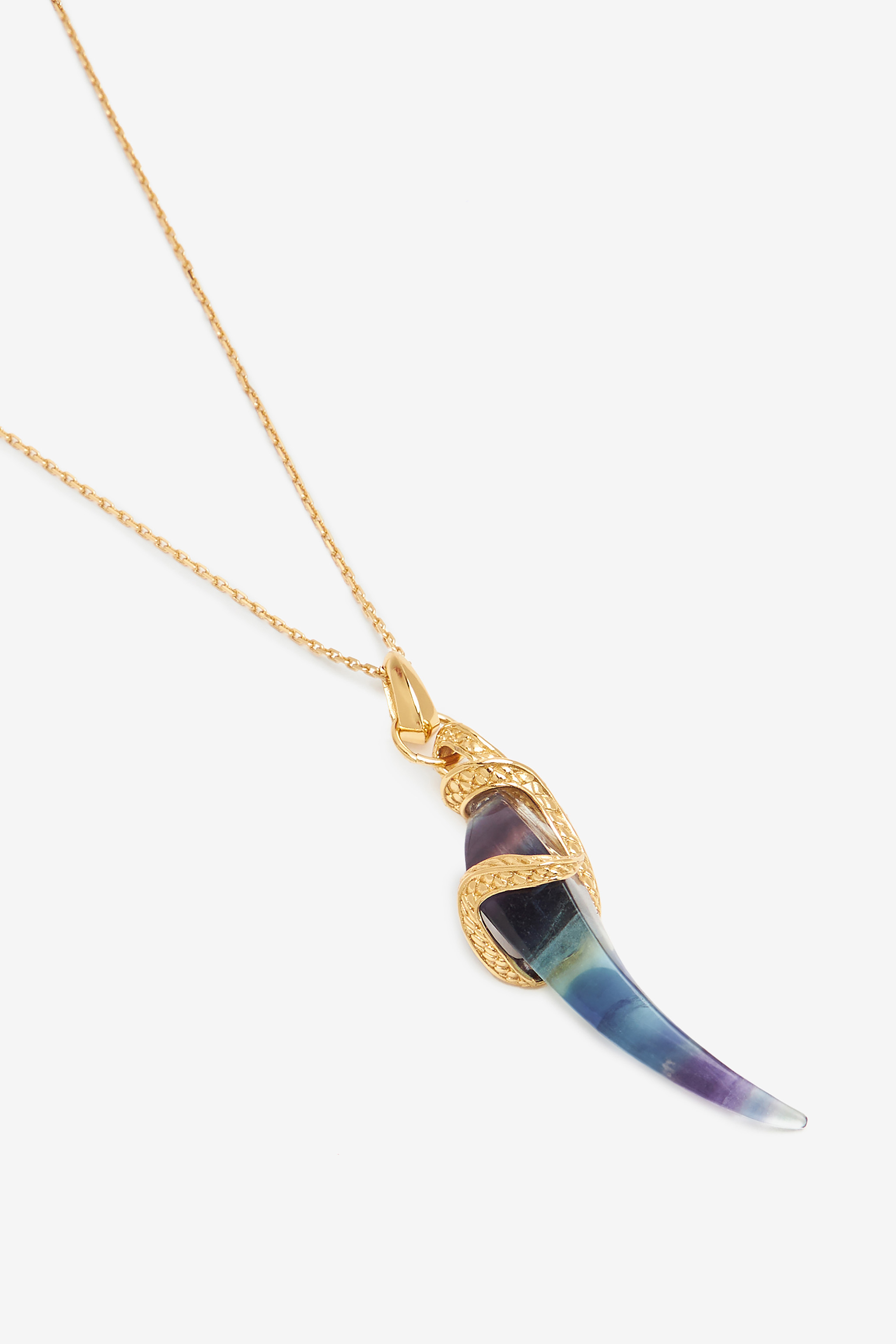 Roberto Cavalli Necklace With Fang Pendant In Gold