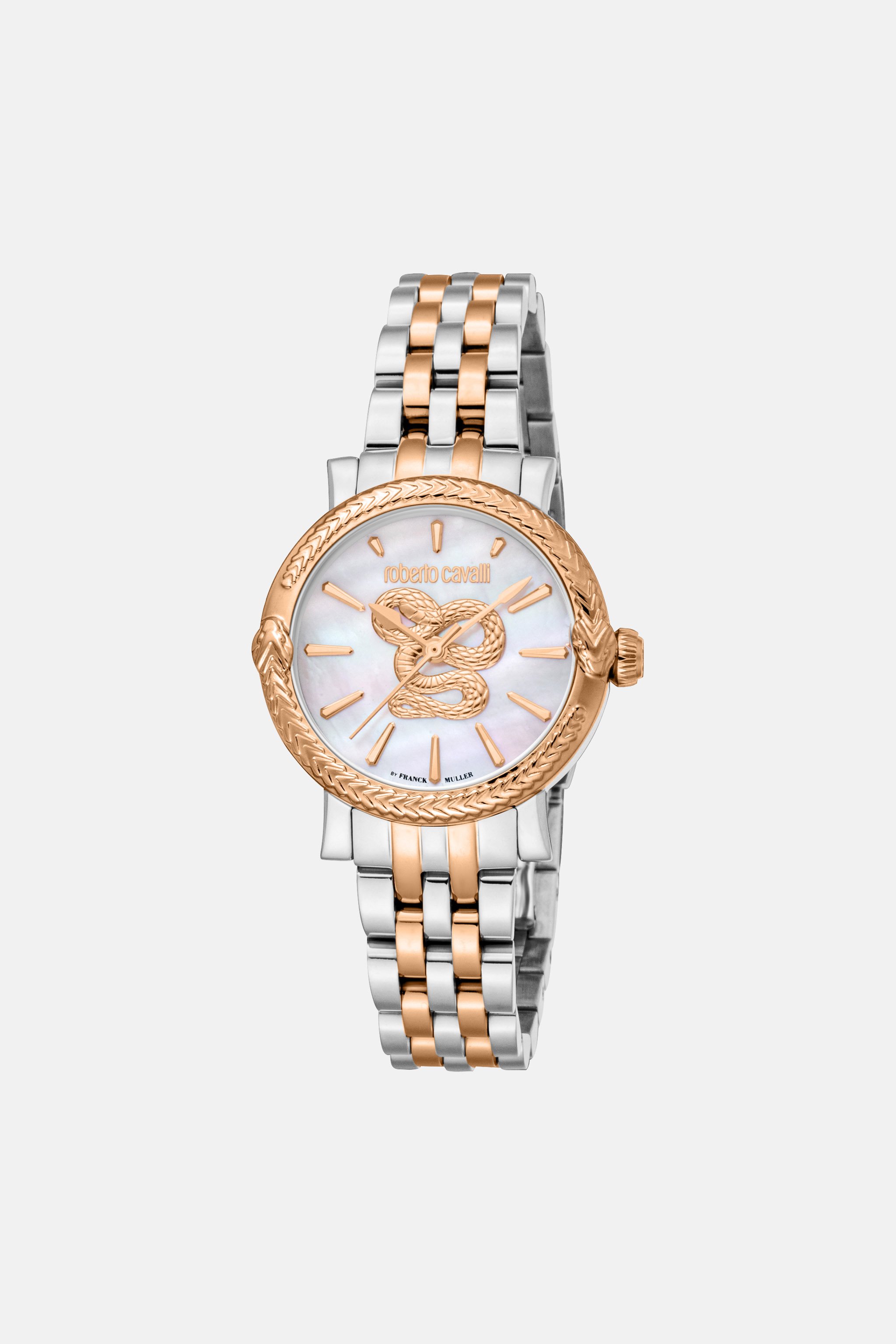 Roberto Cavalli By Franck Muller Snake Watch In Gold