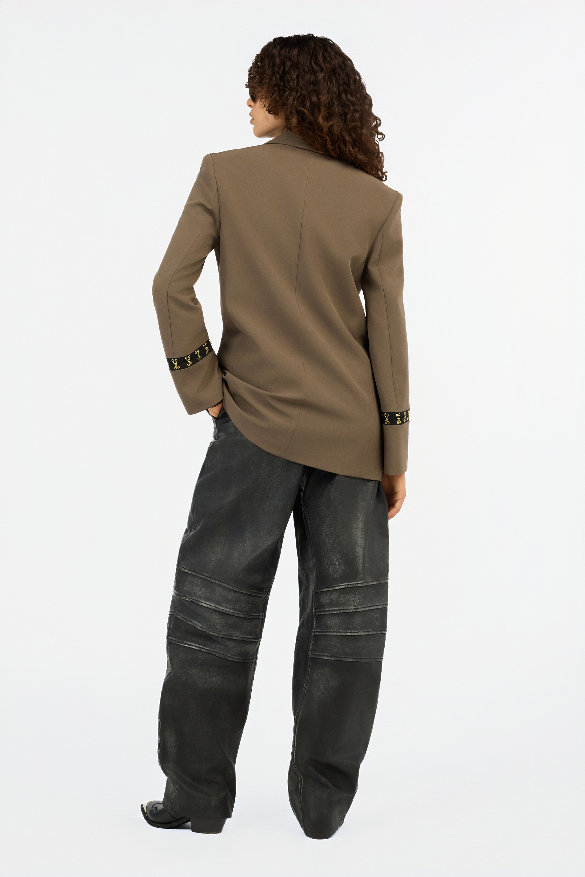 Black Ribbed Cut-Out Sweater