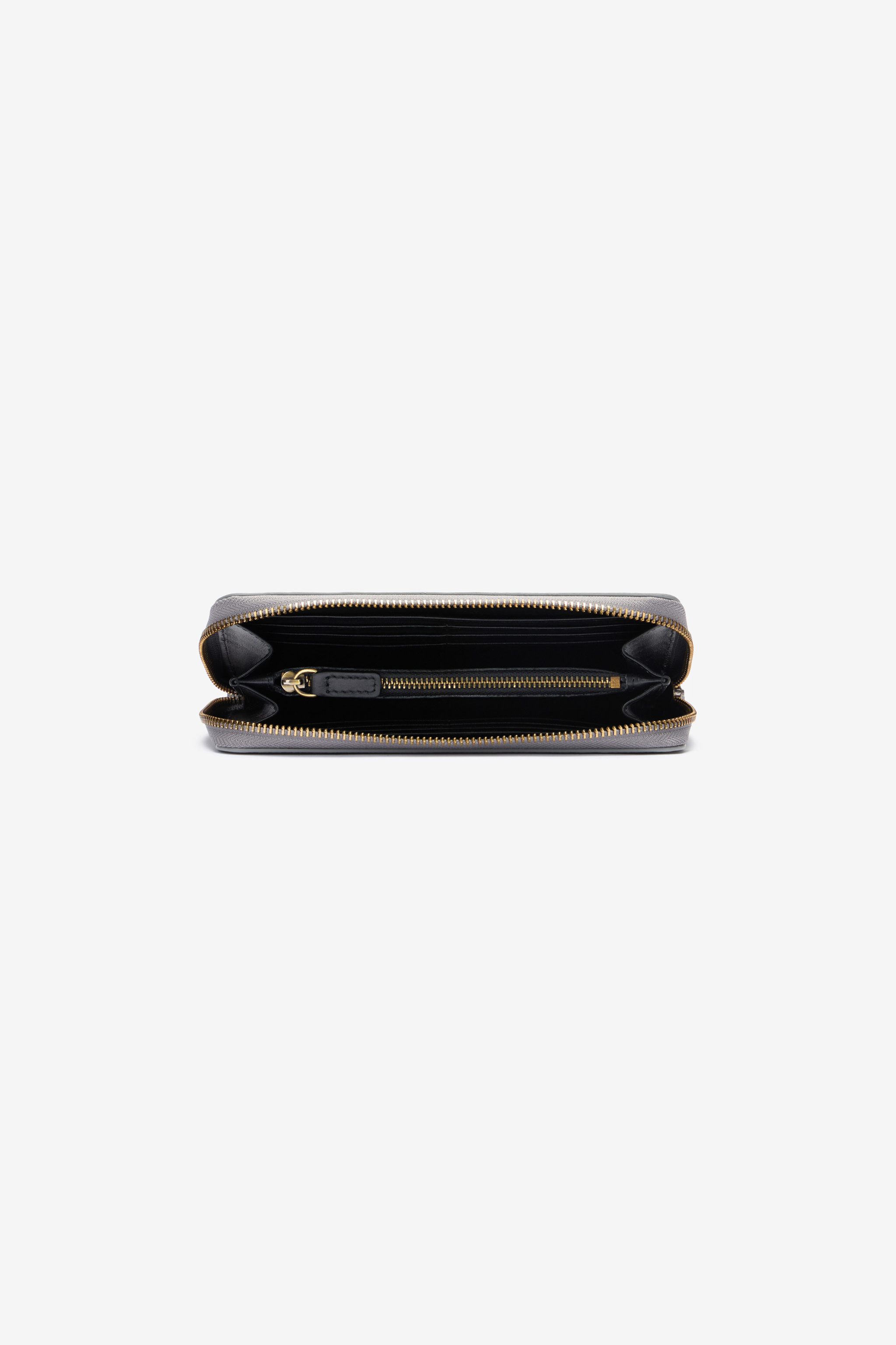 Roberto Cavalli Leather Wallet With Monogram Rc In Gray