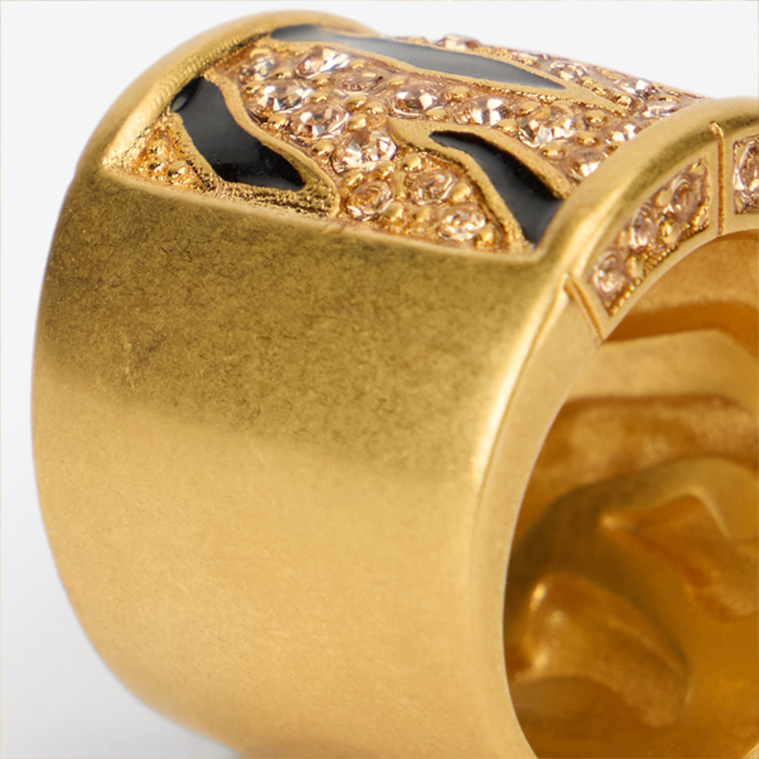 Roberto Cavalli Gold-Tone Roar Ring | Thumbnail 4