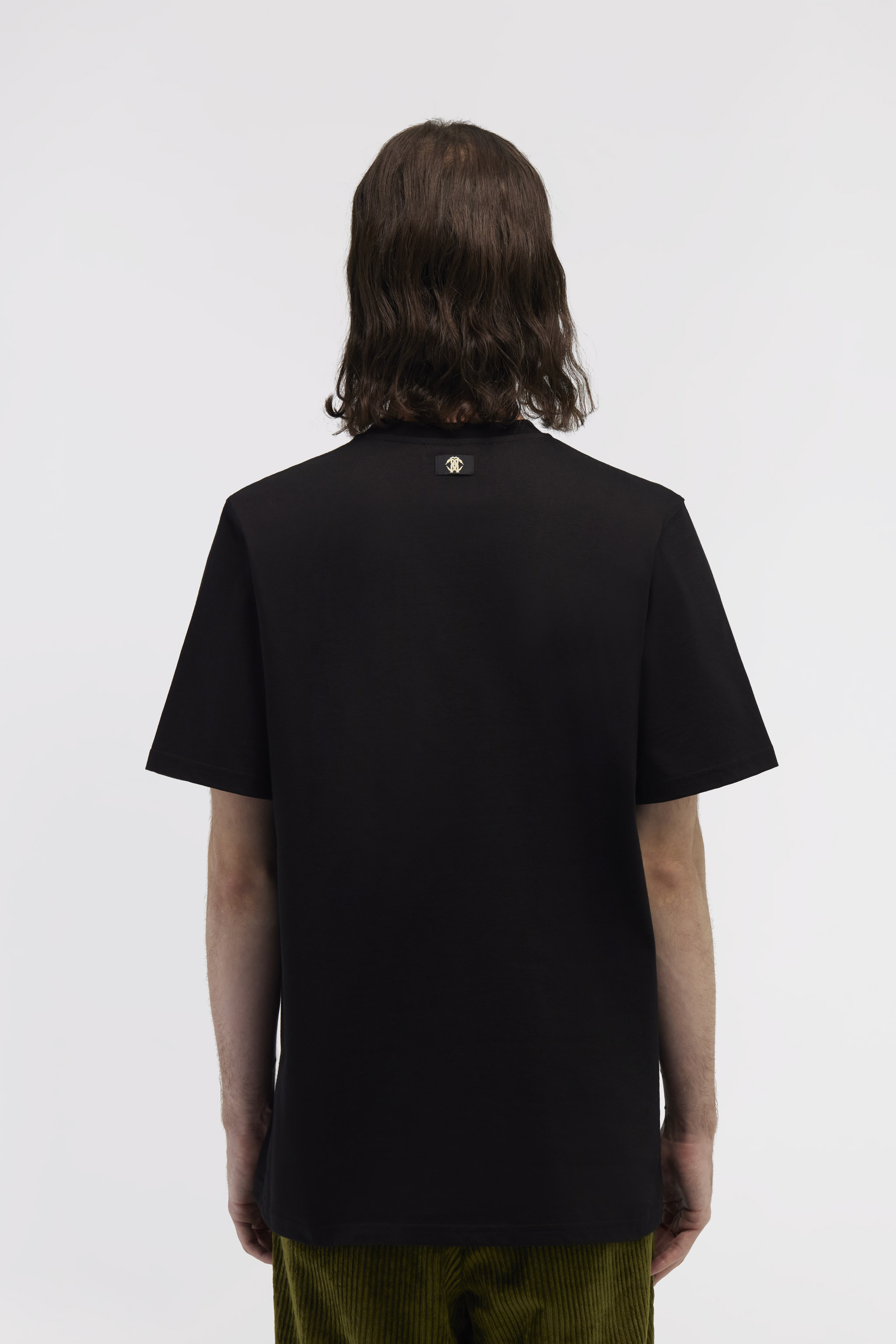 Roberto Cavalli T-shirt With Mirror Snake Monogram In Black