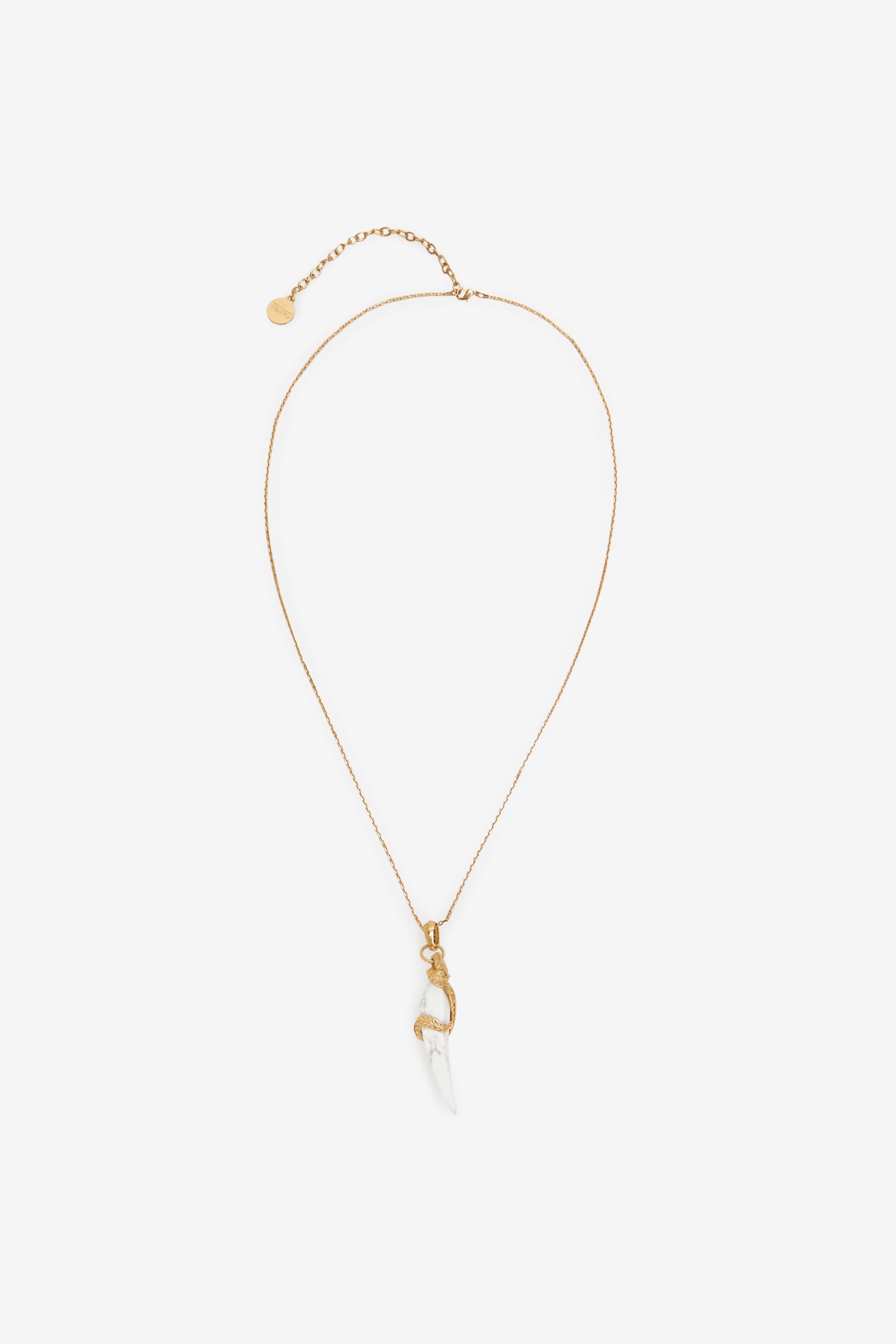 Roberto Cavalli Necklace With Fang Pendant In Gold