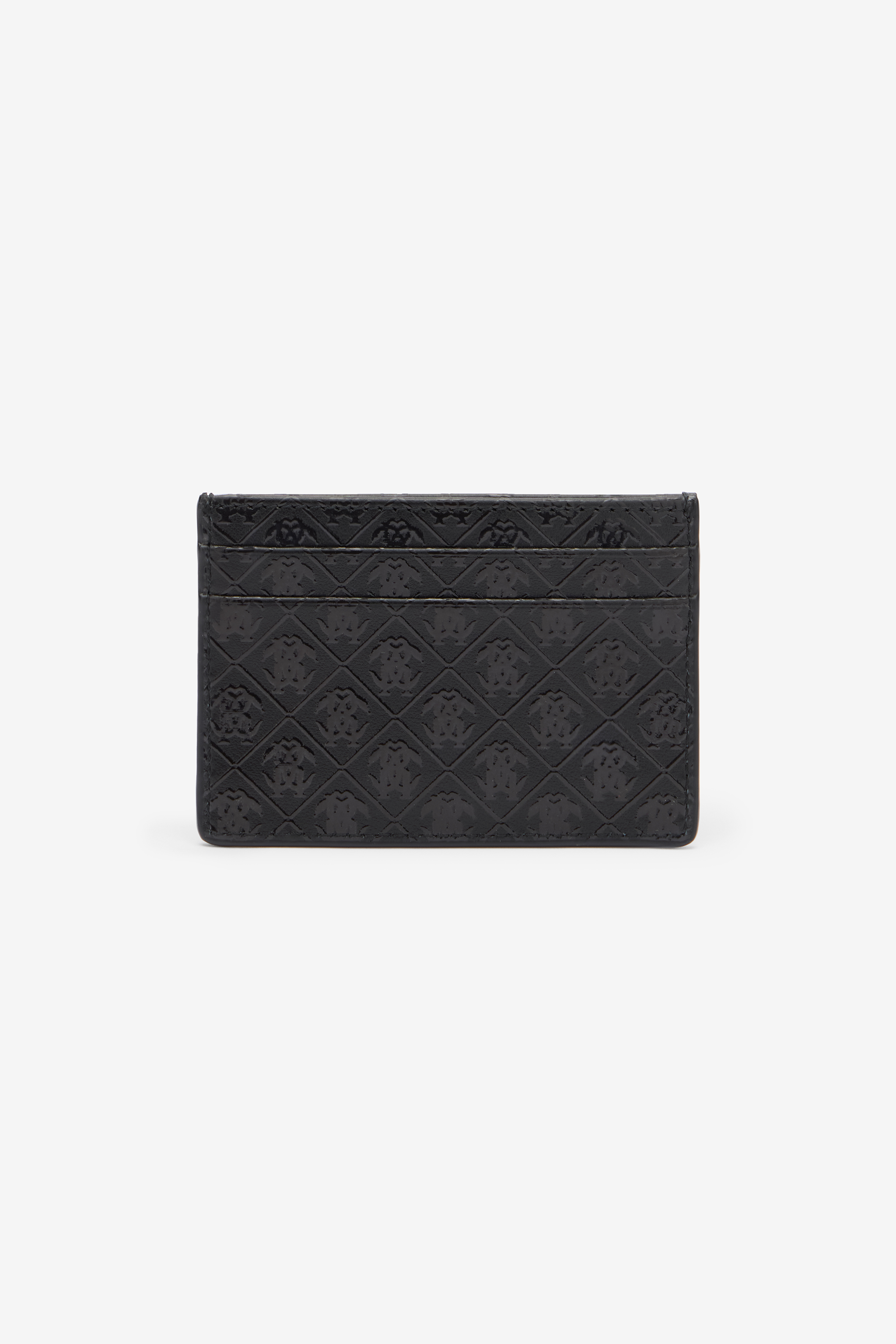 Card Holder With All-Over Mirror Snake Monogram