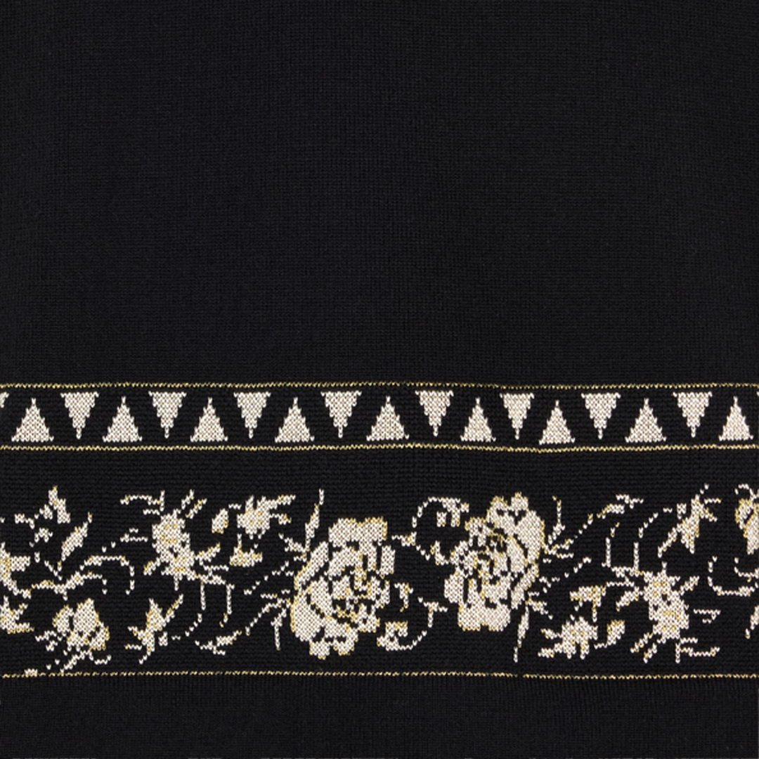 Knitted Polo Shirt With Jacquard Pattern
