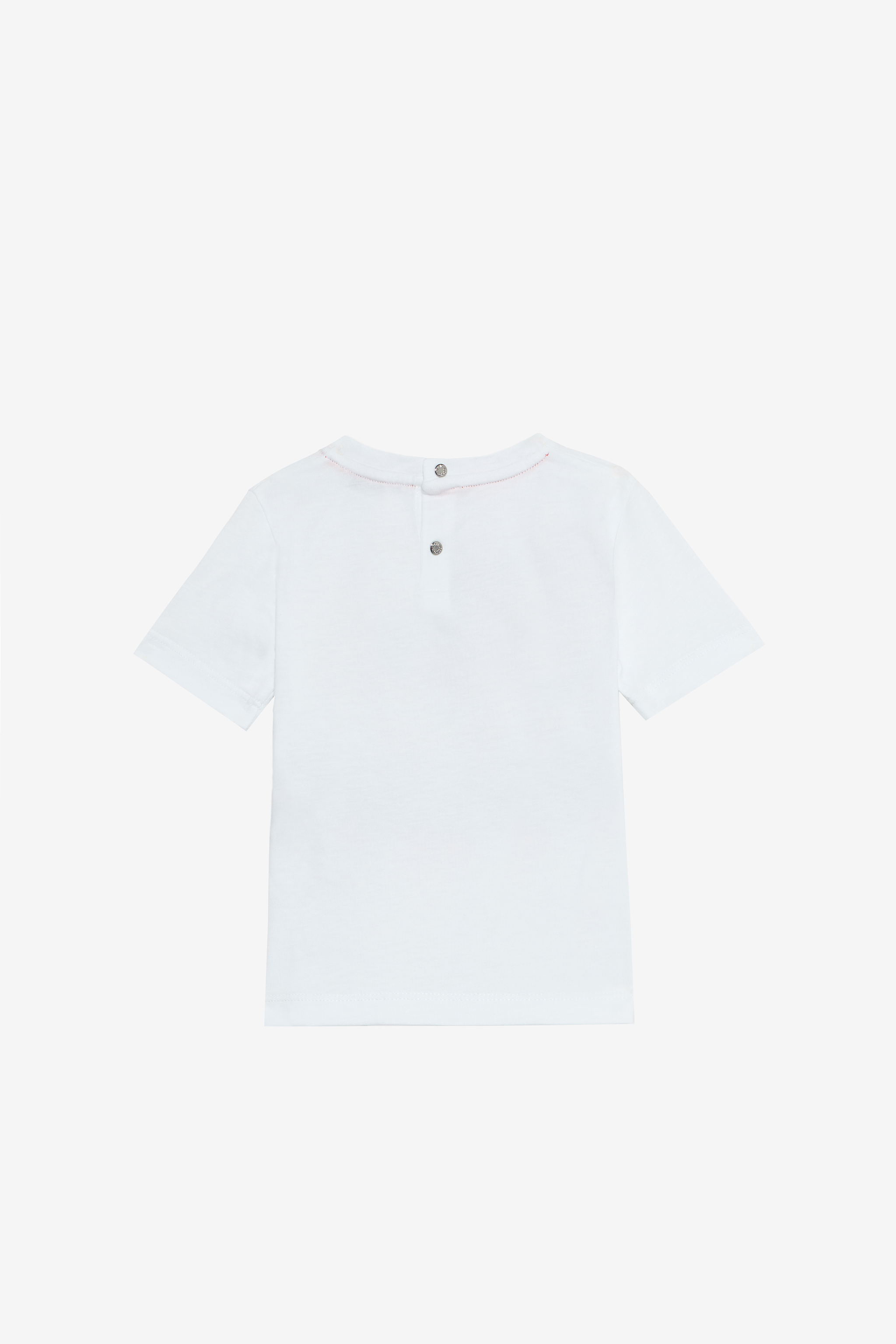 Optical White T-Shirt with Logo Print