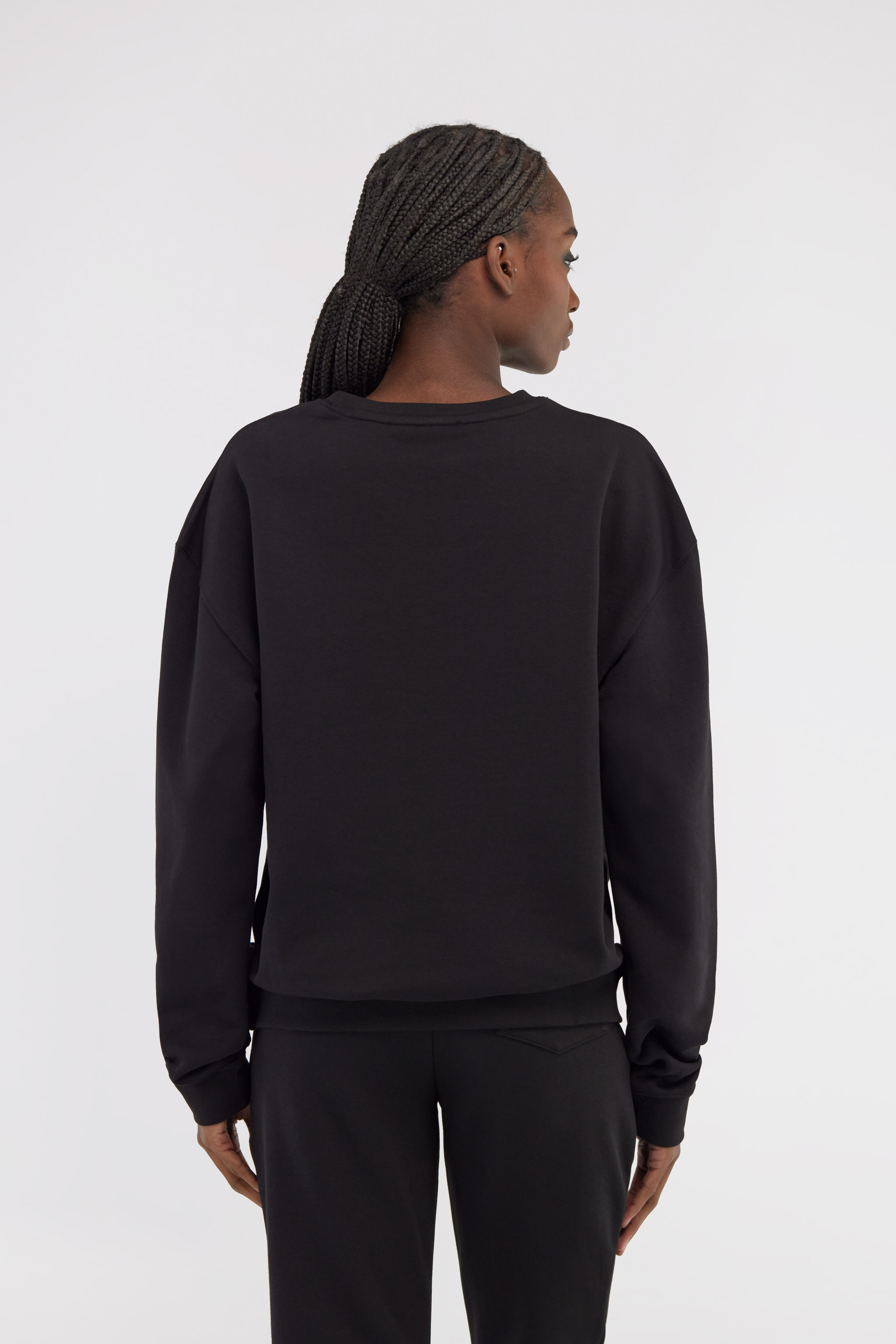 Roberto Cavalli Sweatshirt With Signature In Black