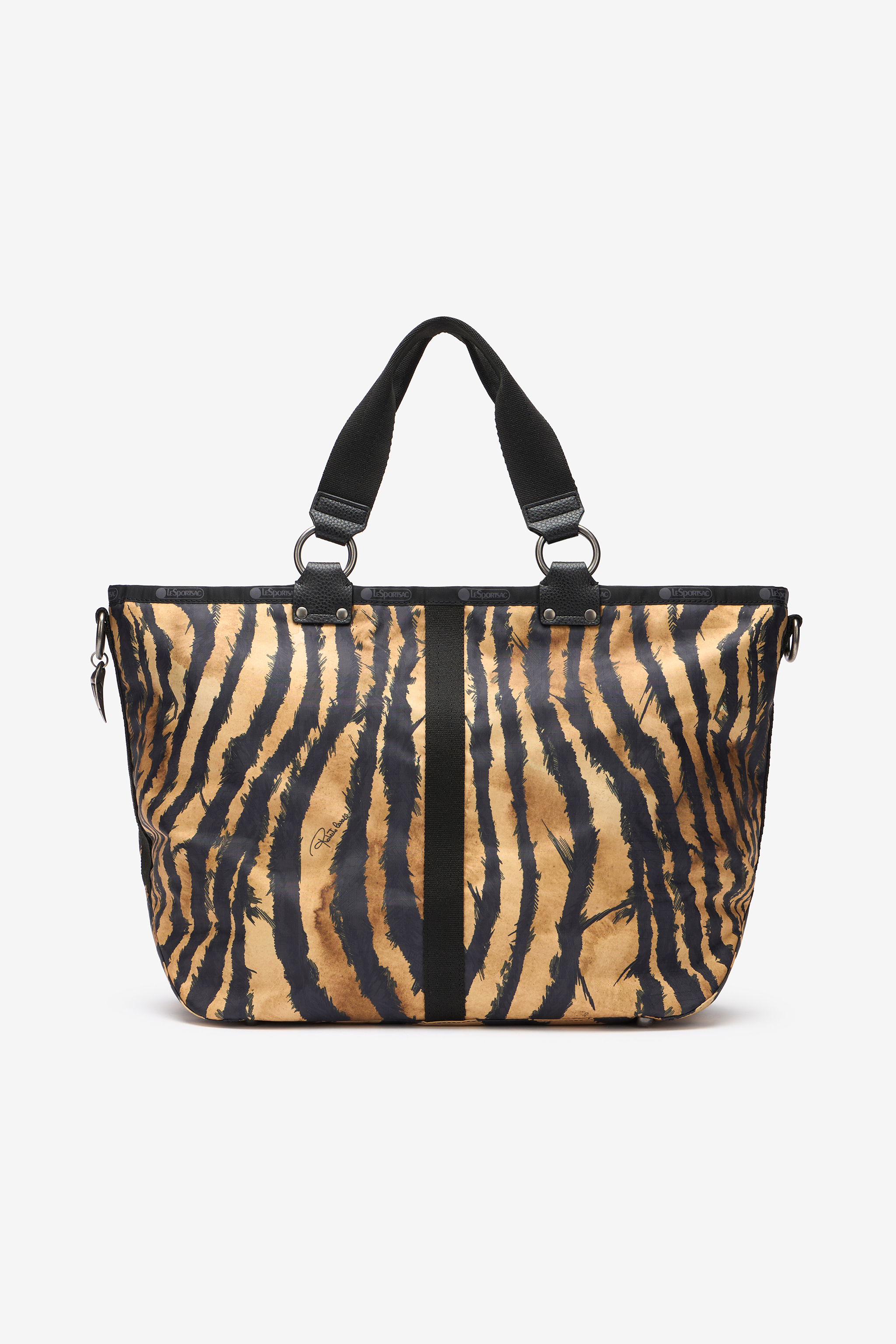 Roberto Cavalli Milano Bag In Light Brown/black