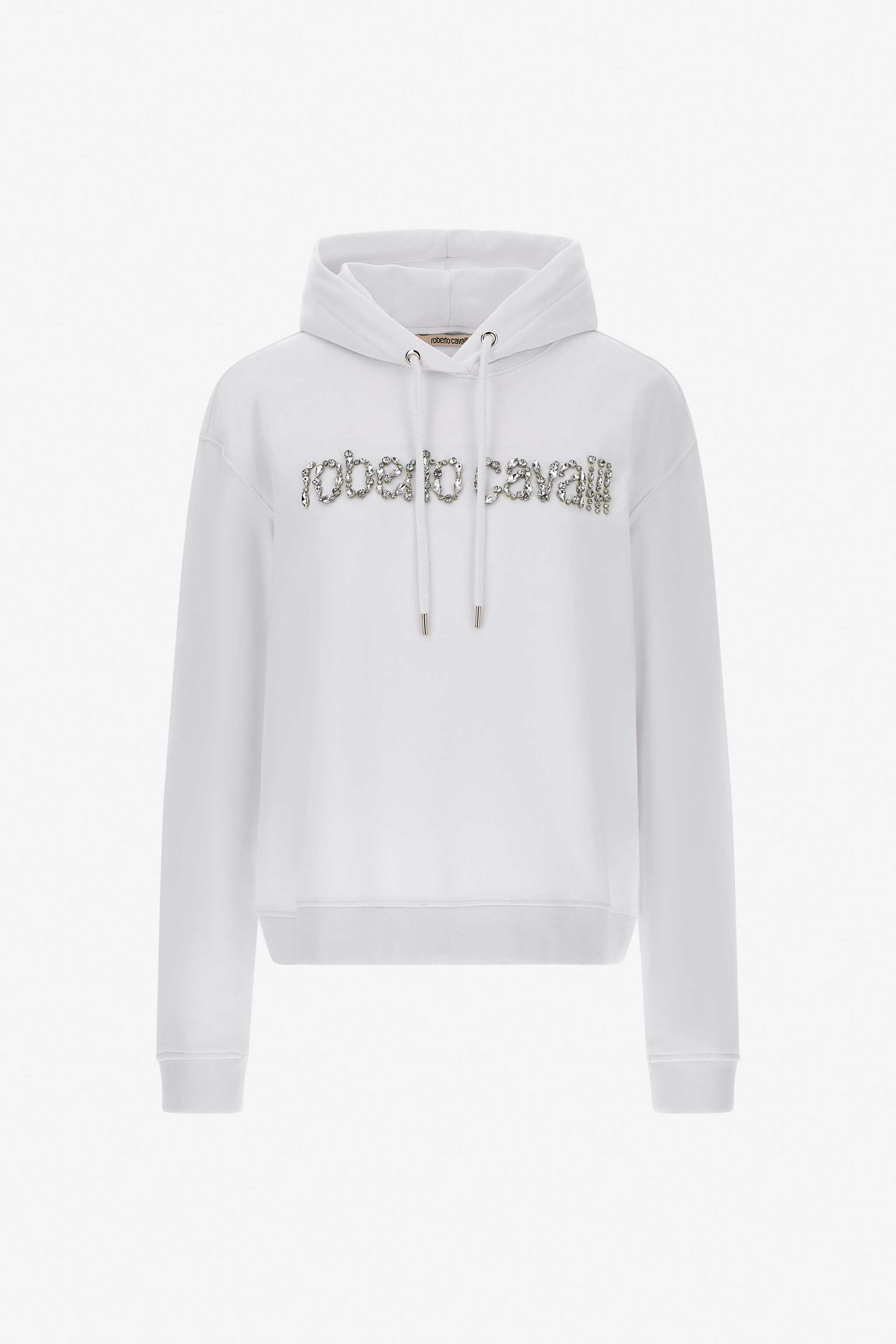 Roberto Cavalli Sweatshirt With Logo In White