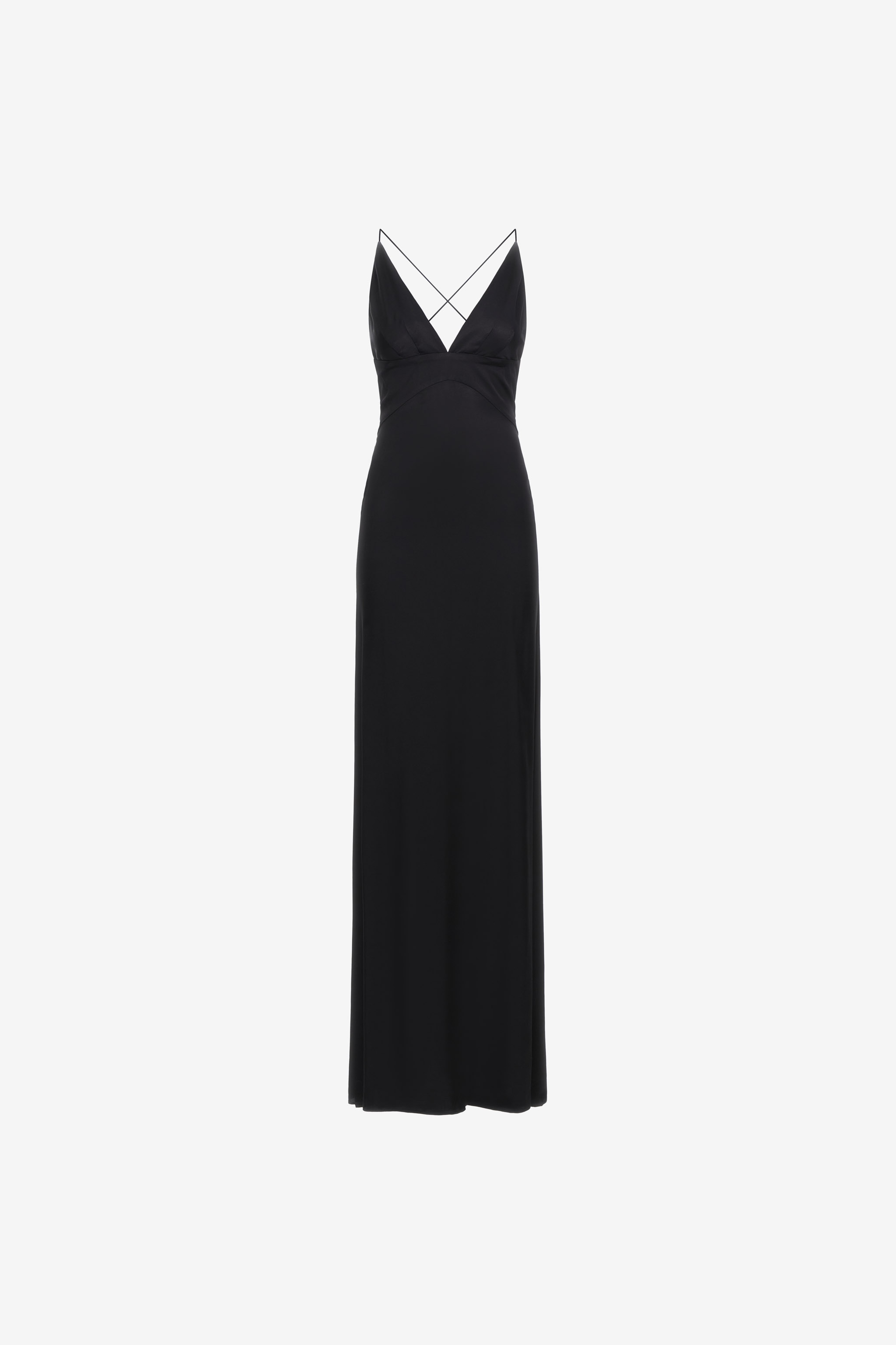 Slip dress with RC in Black for Women | Roberto Cavalli®