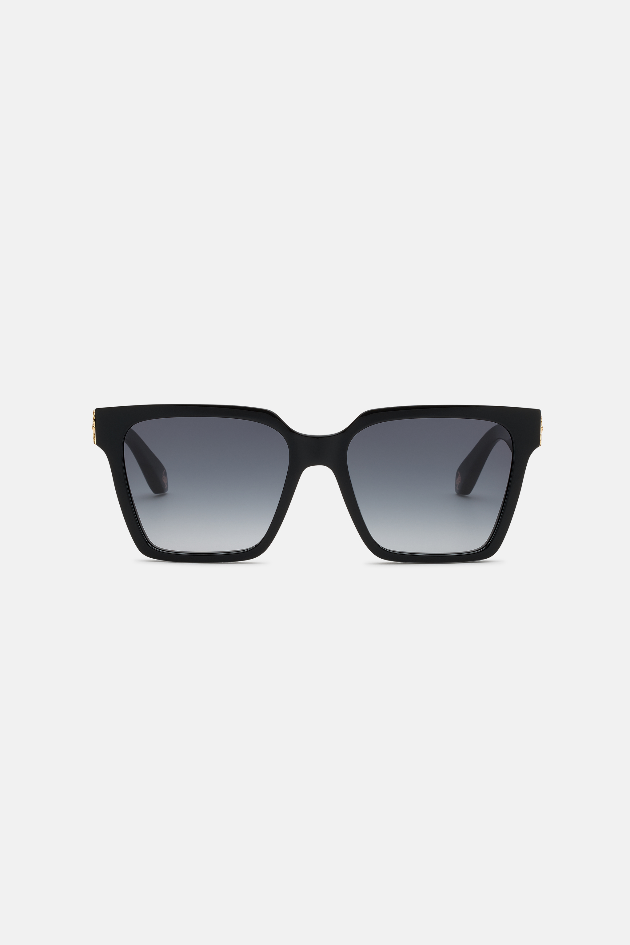 Roberto Cavalli Wide Front Femenine Sunglasses. In Black