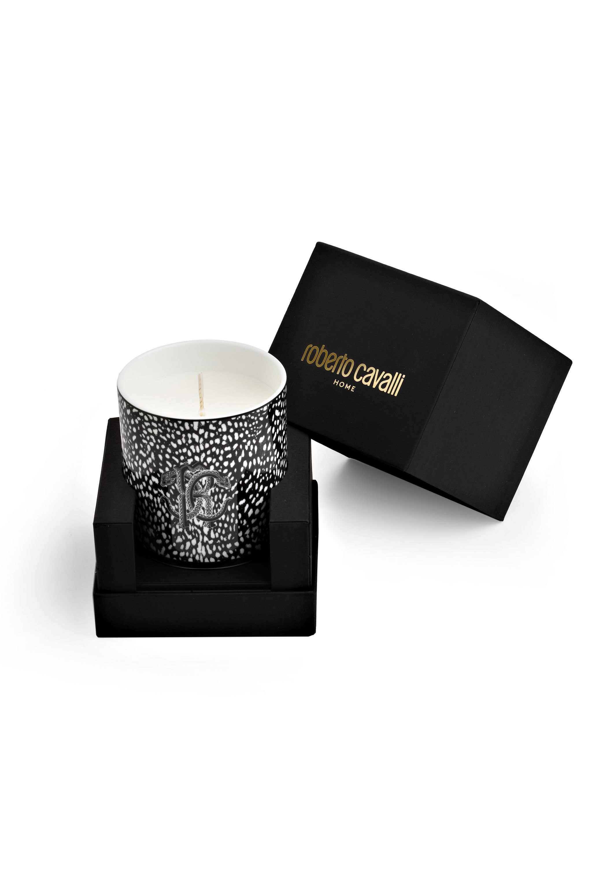  Roberto Cavalli Candle -  Candles Black/white Unica 