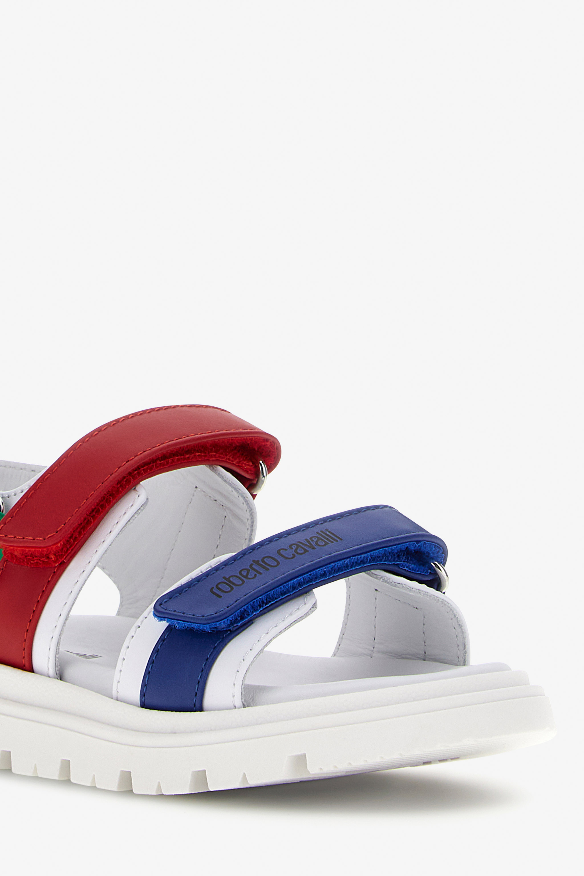 Roberto Cavalli Rc Logo Sandals In Multicolor