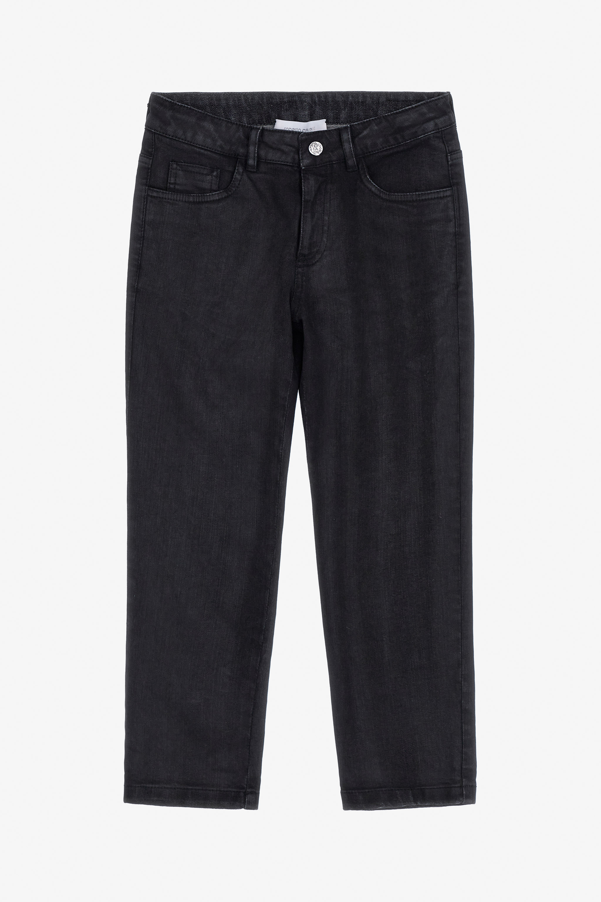 Roberto Cavalli Boys Black Rc Logo Jeans - Ready To Wear
