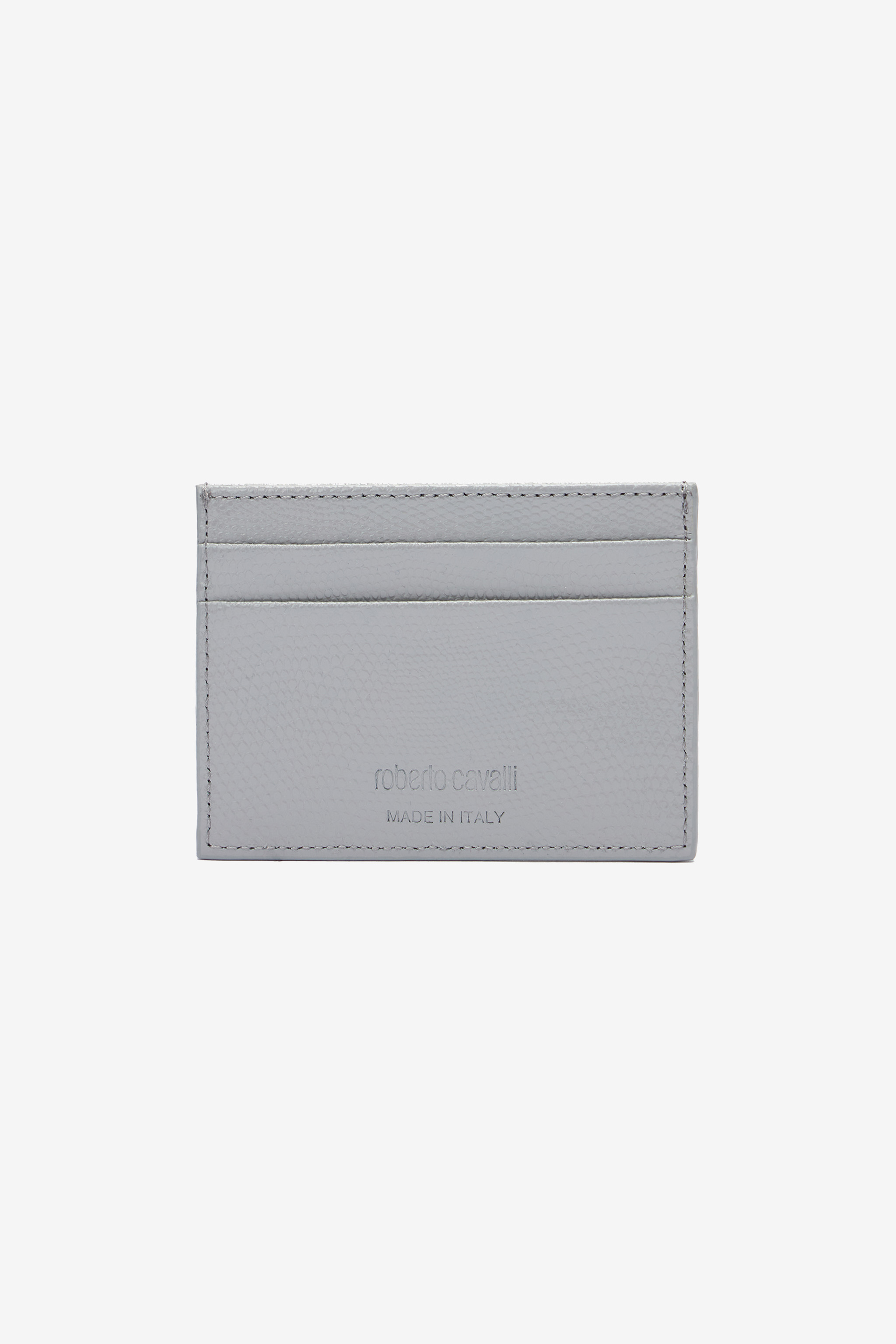Roberto Cavalli Cardholder With Monogram Rc In Gray