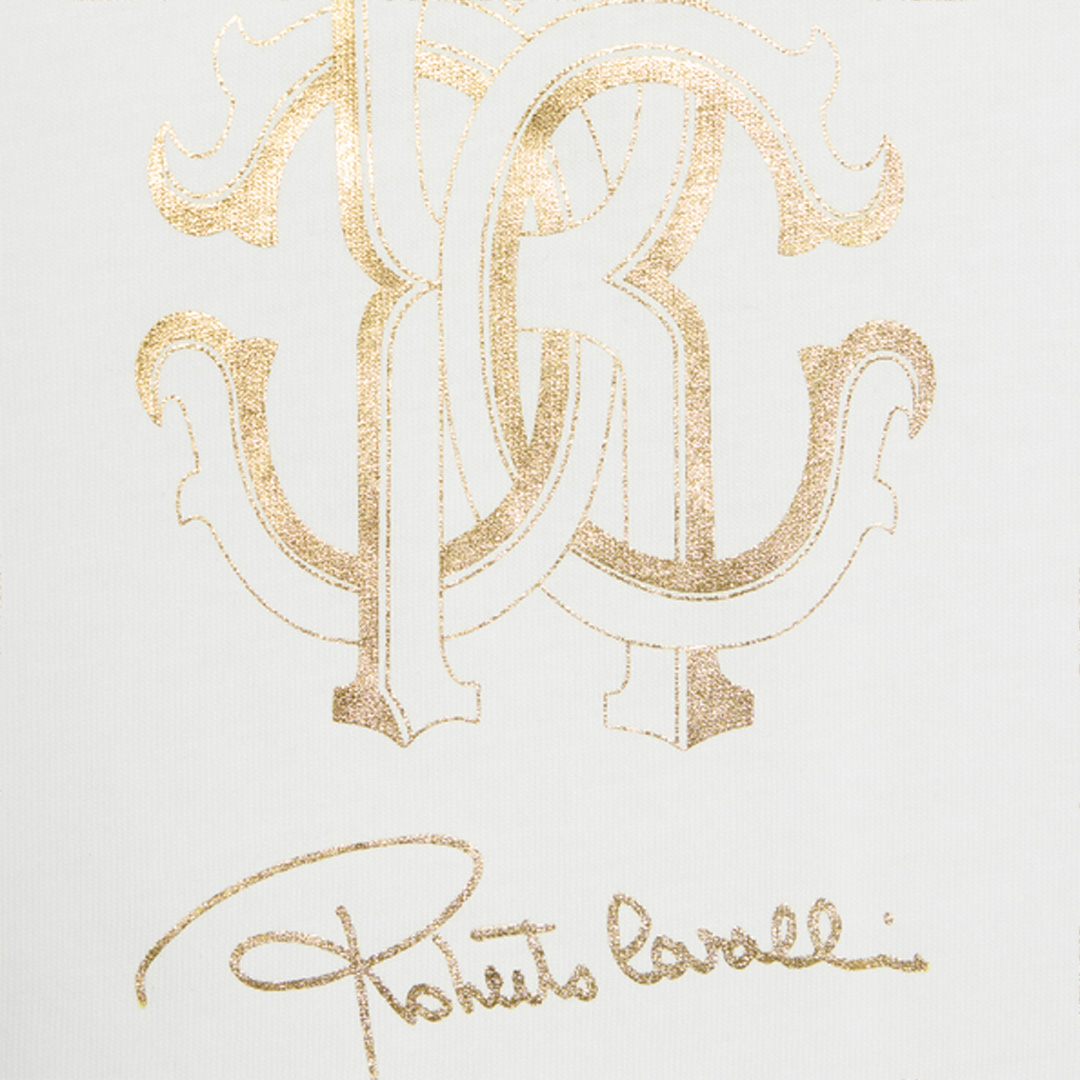 Milk White T-Shirt with RC Monogram