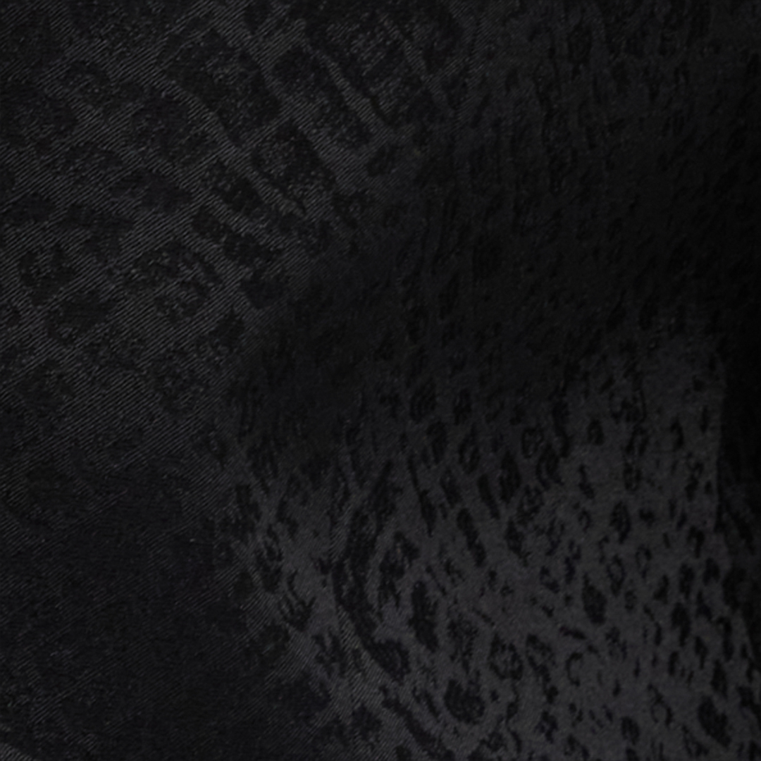 Black Jacket with Python Pattern