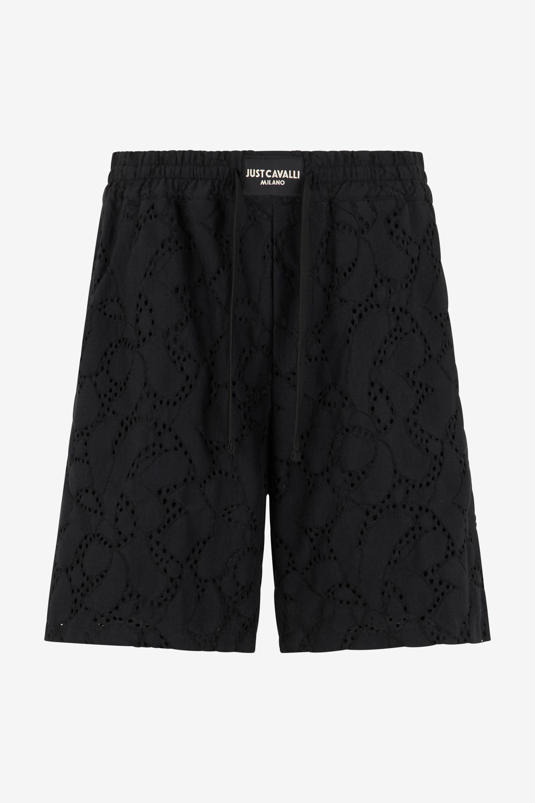 Roberto Cavalli Black Trousers Bermuda