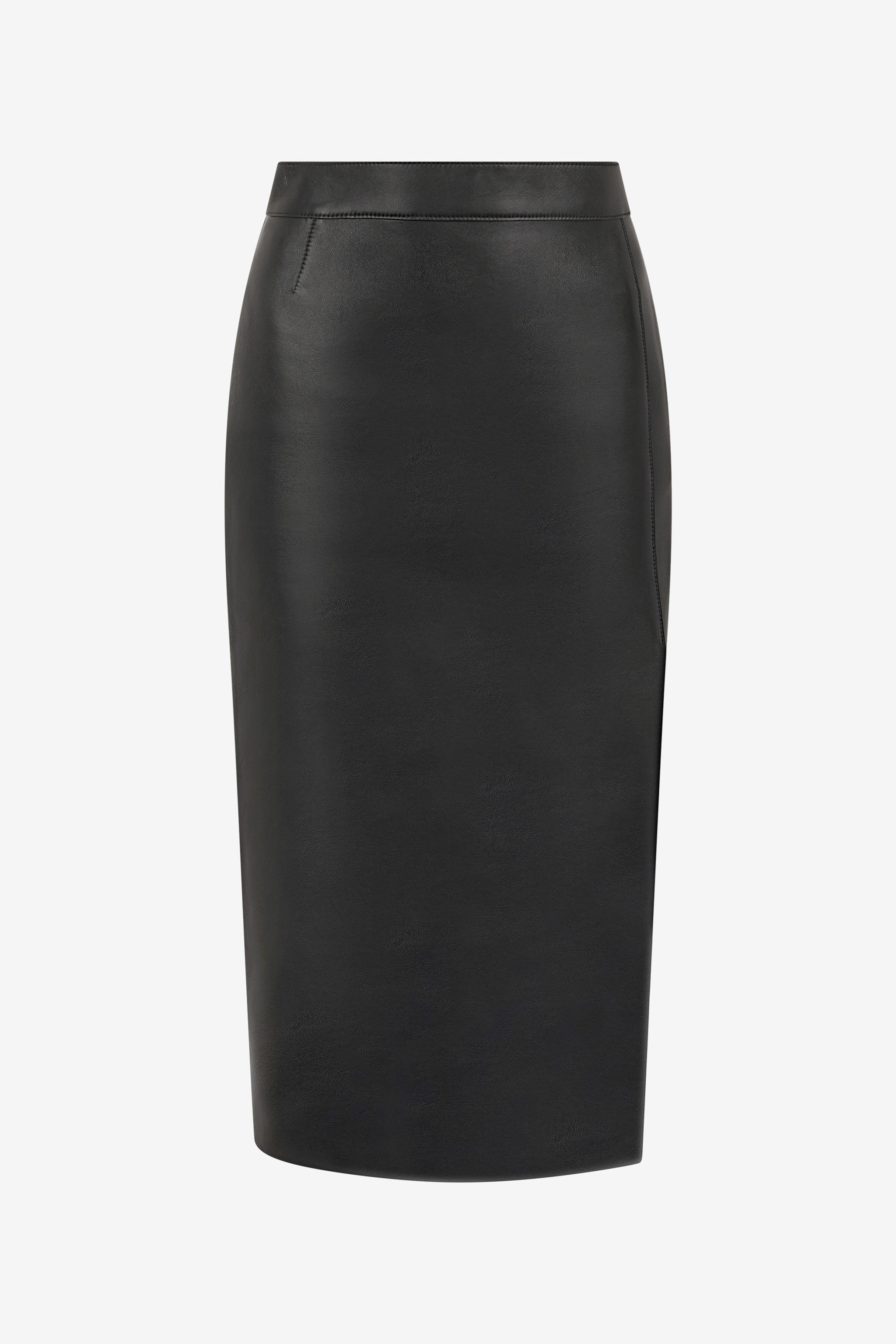 Roberto Cavalli Plain Midi Skirt In Black