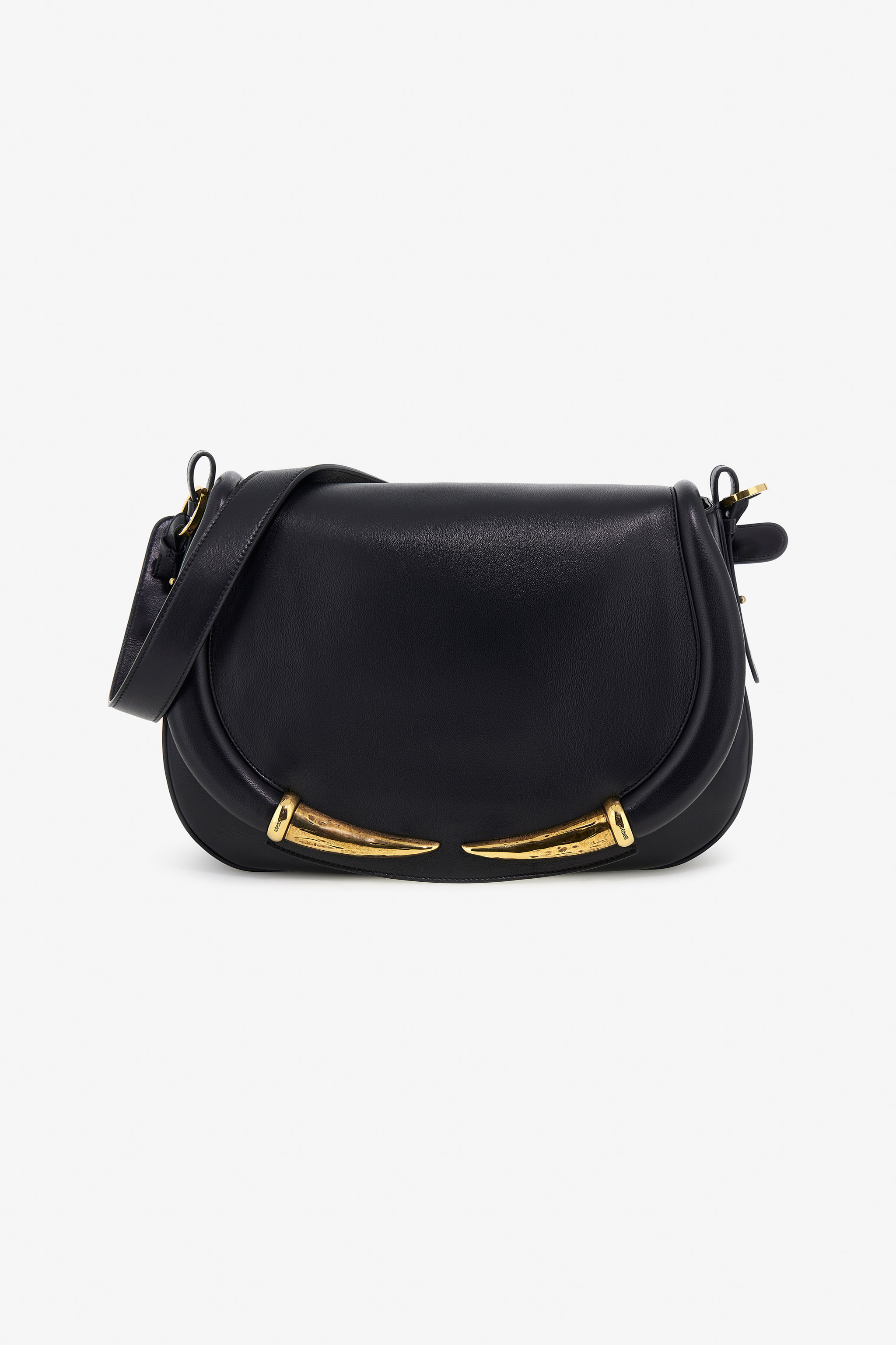 Roberto Cavalli Women's Black Fang Shoulder Bag